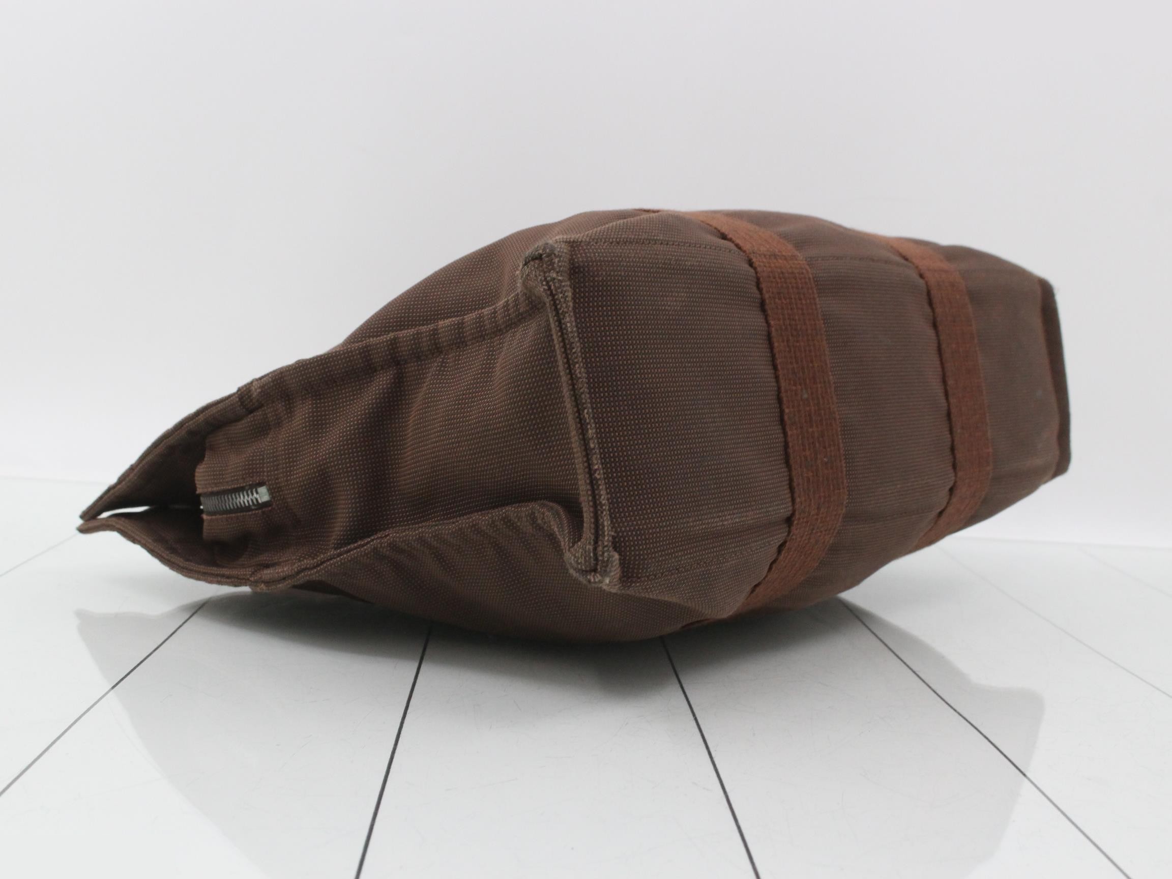 Aile Line MM Tote Bag, Brown — view 5