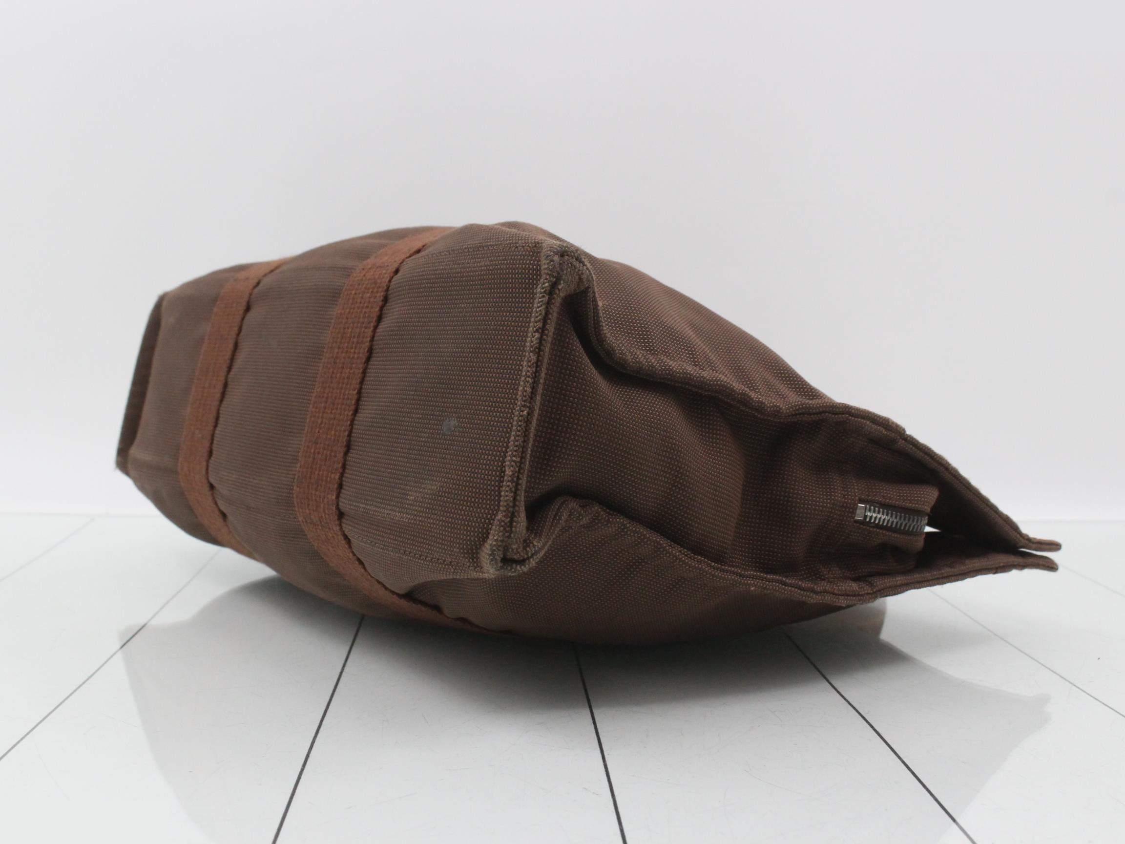 Aile Line MM Tote Bag, Brown — view 6