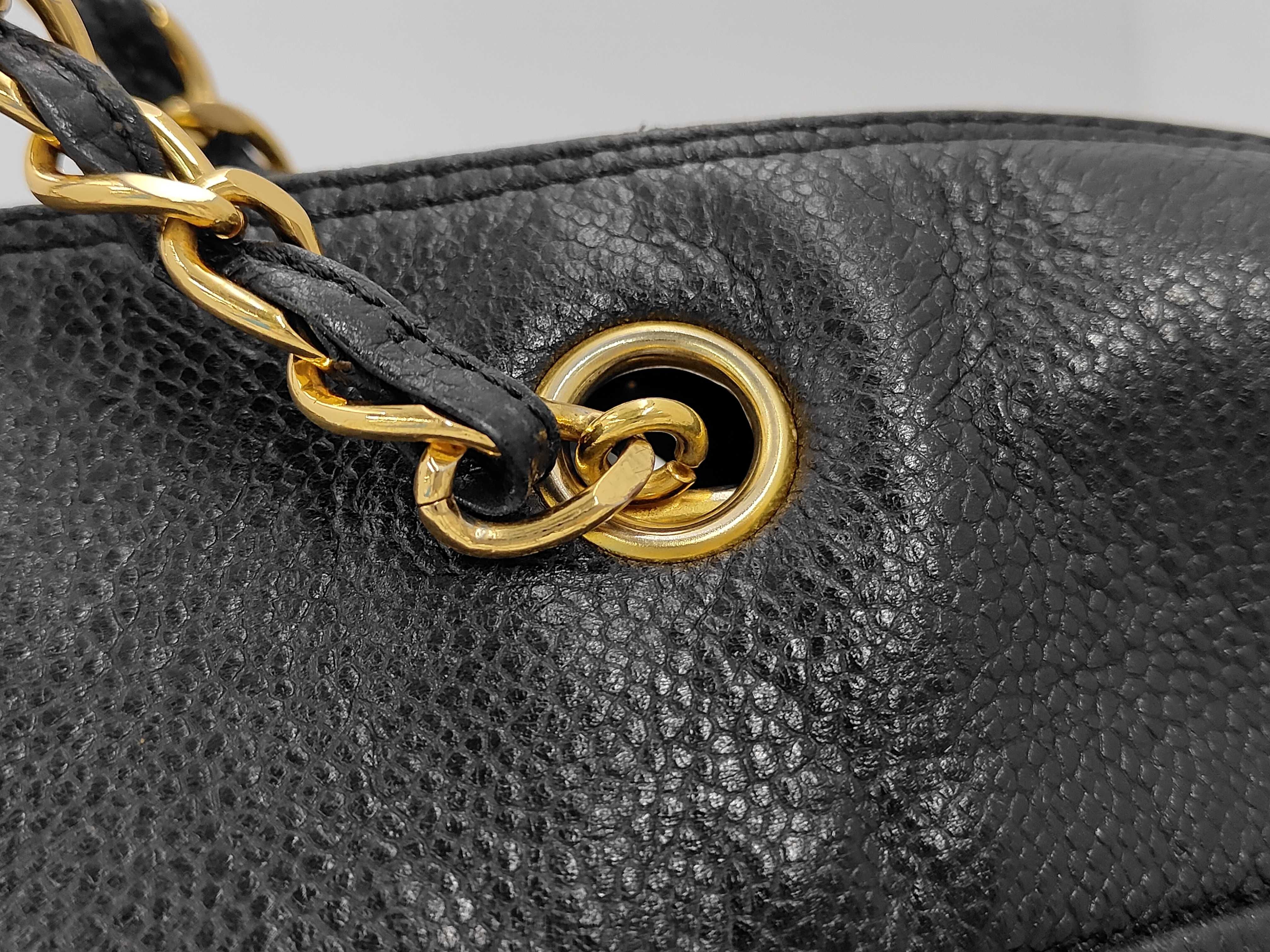 Caviar Skin Chain Shoulder Bag — view 3