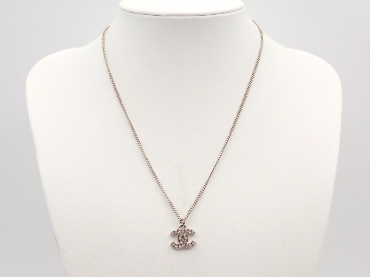 C11V SV Coco Mark Rhinestone Chain (approx. 43cm) — view 3