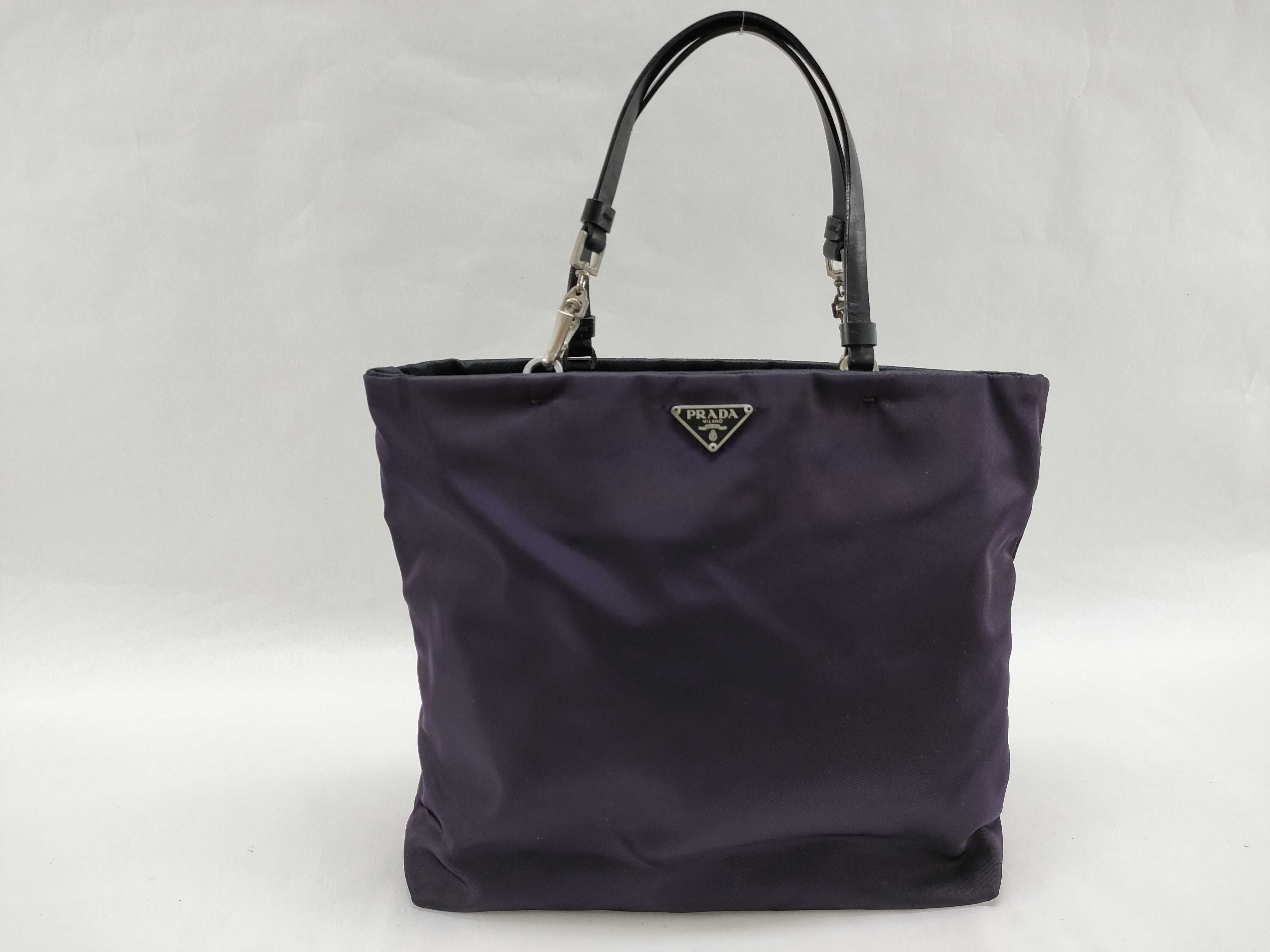 Nylon Prada Triangle Logo Handbag Nylon with Satin Lining Handbag