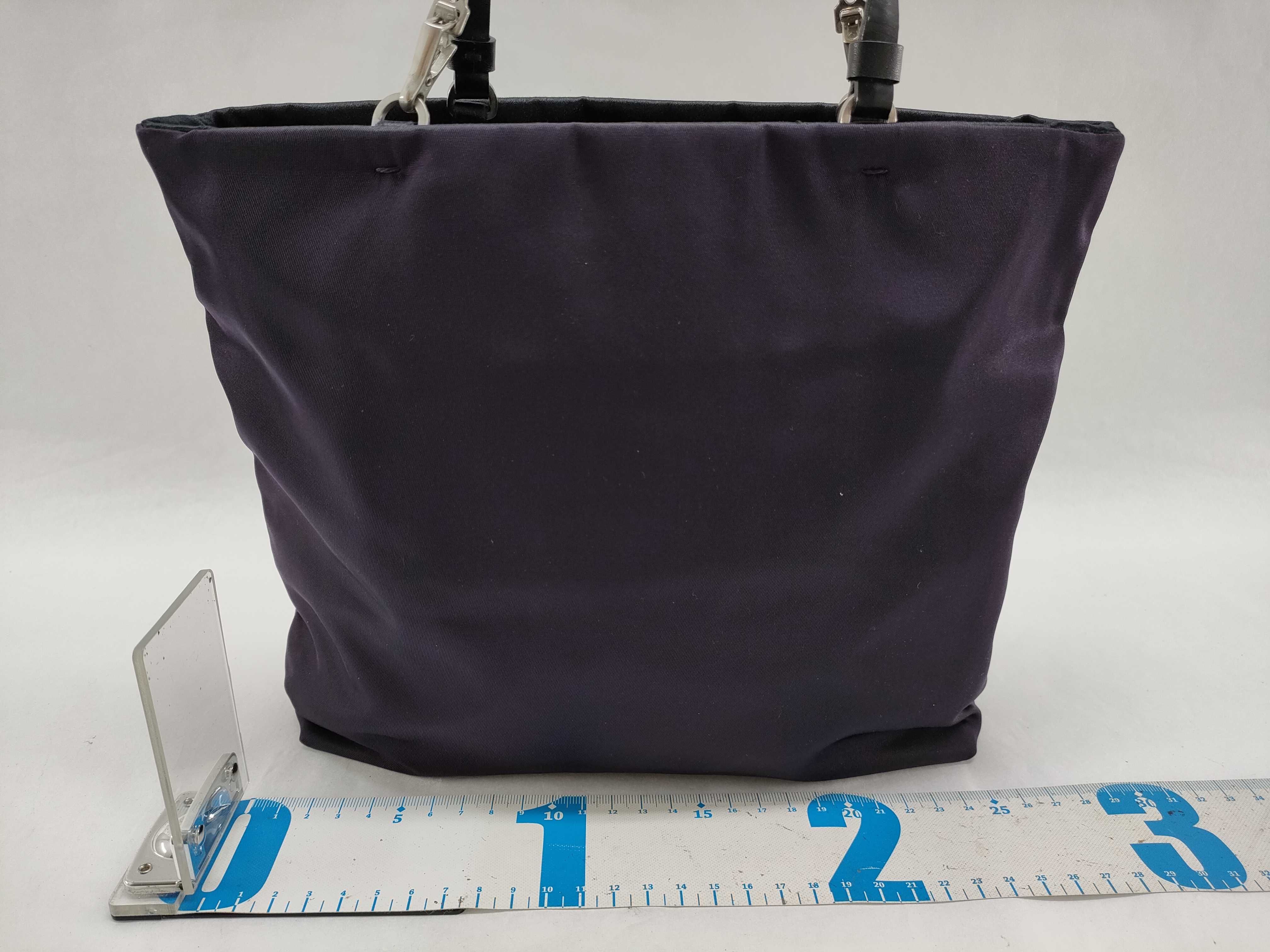 Nylon Prada Triangle Logo Handbag Nylon with Satin Lining Handbag — view 2