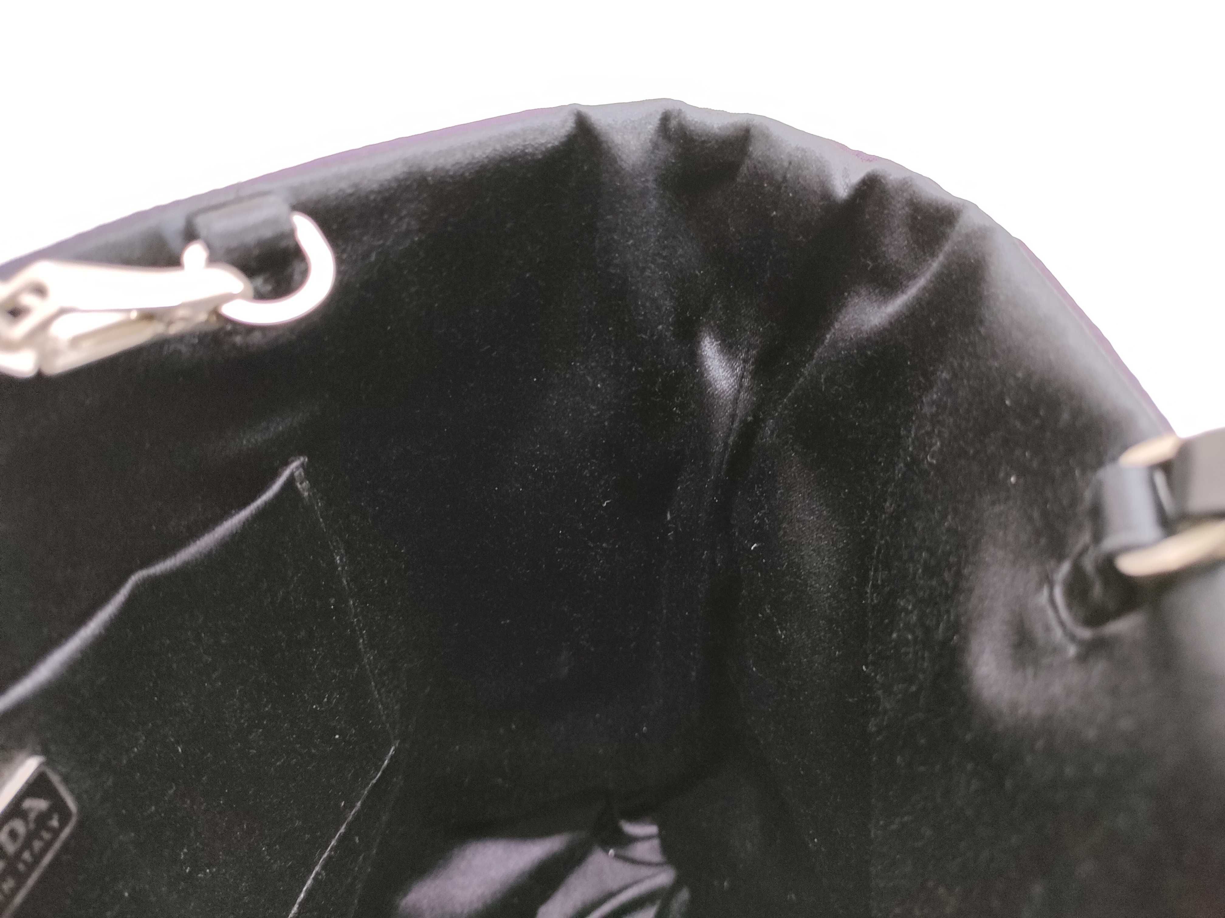 Nylon Prada Triangle Logo Handbag Nylon with Satin Lining Handbag — view 8