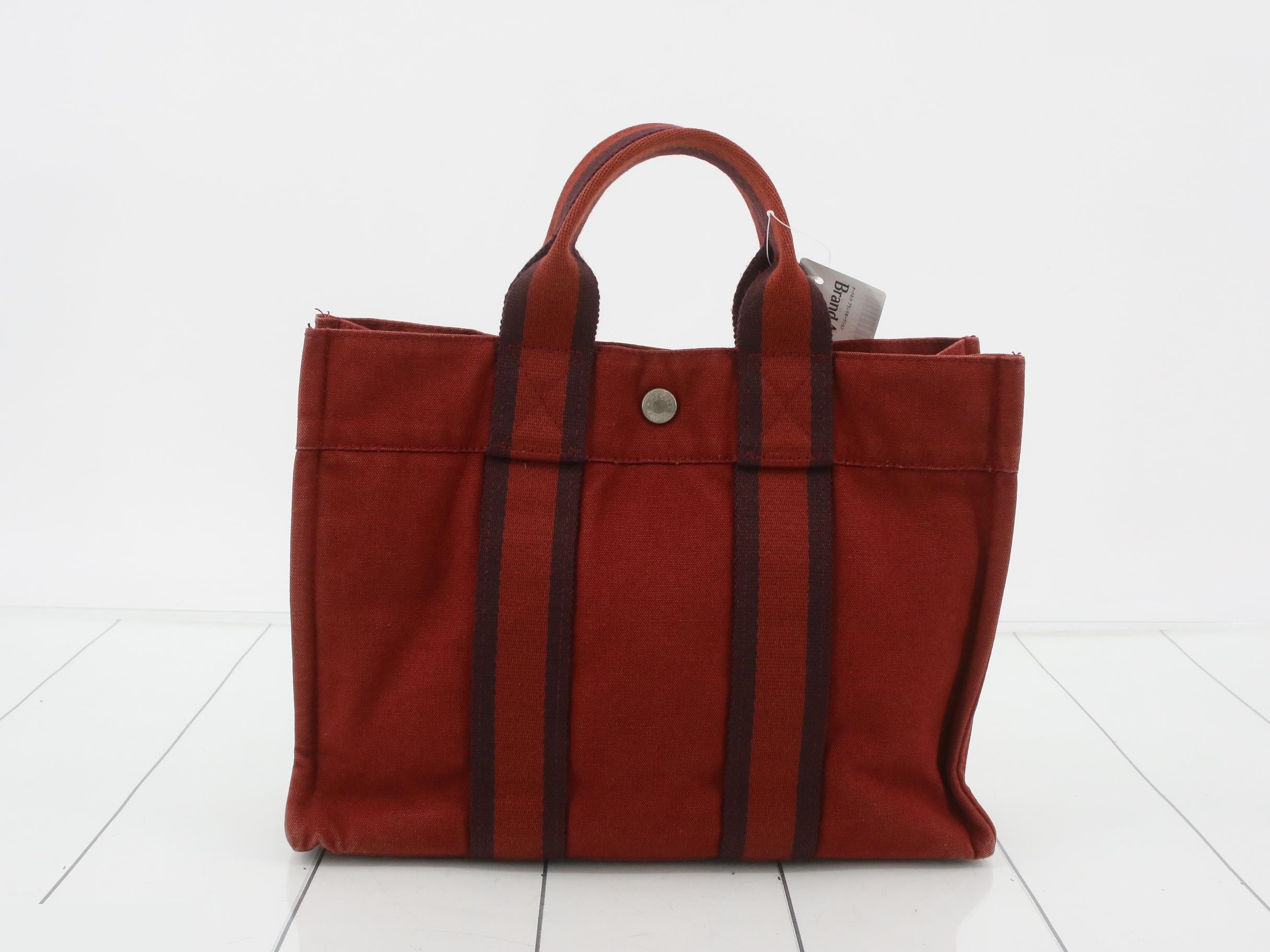 Fool to PM tote bag red canvas — view 2