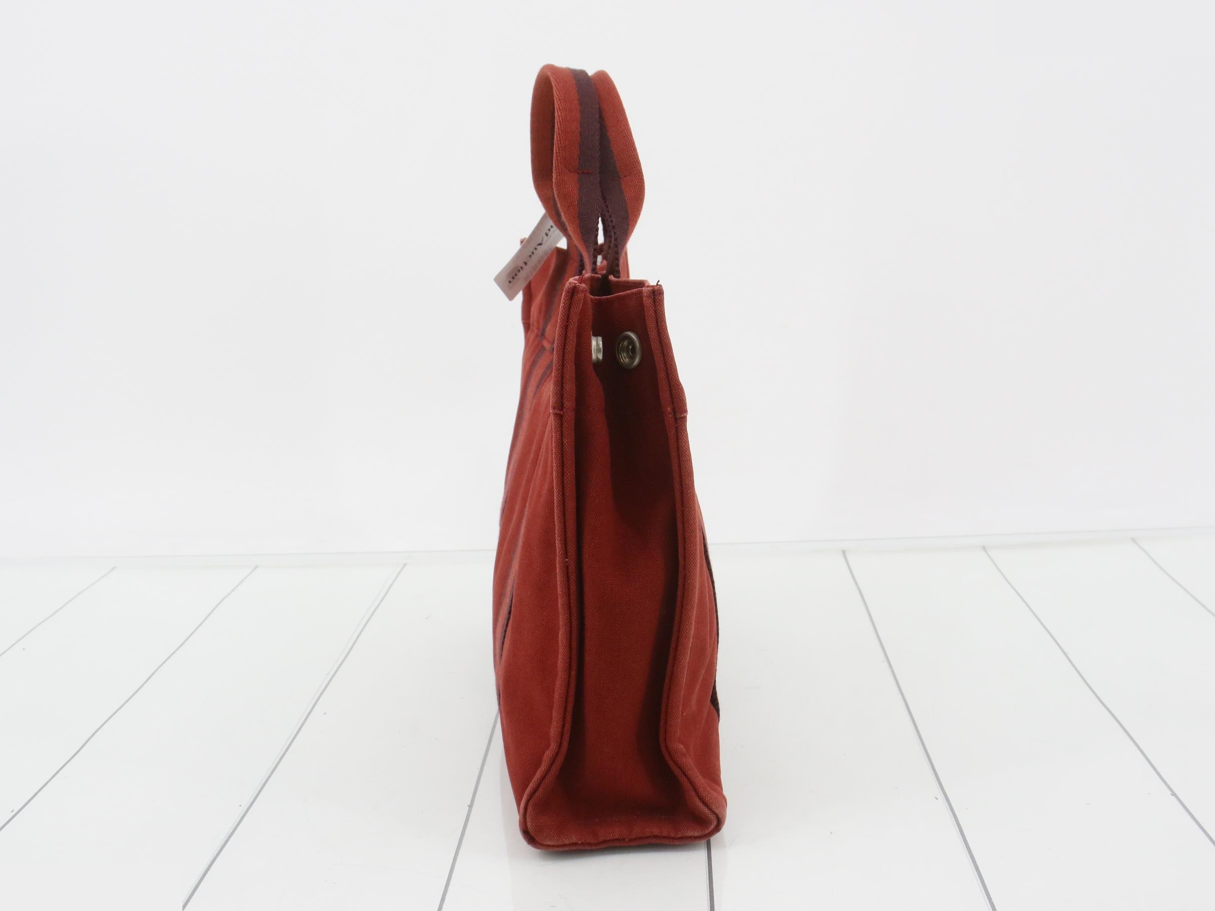 Fool to PM tote bag red canvas — view 3