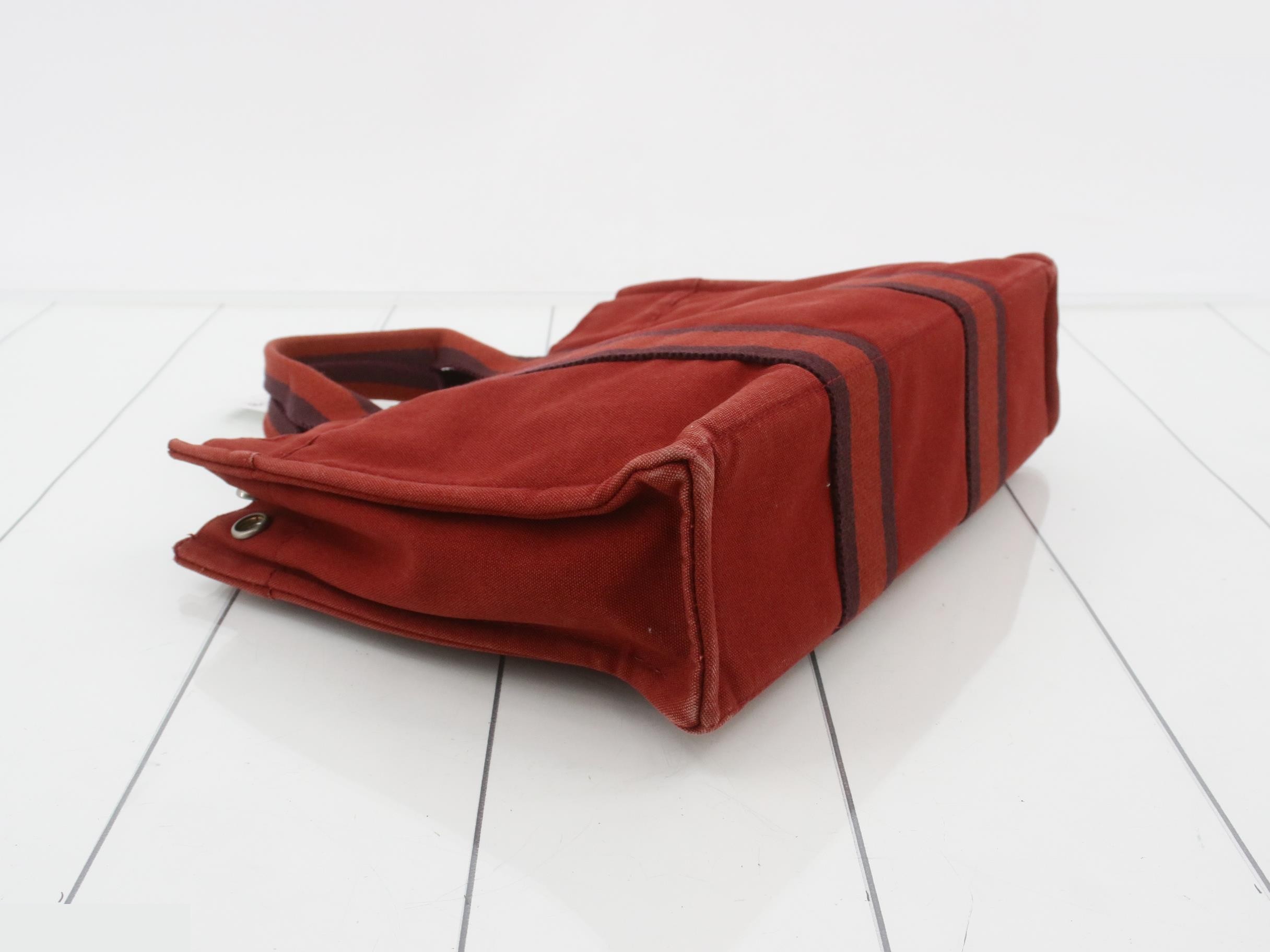 Fool to PM tote bag red canvas — view 5