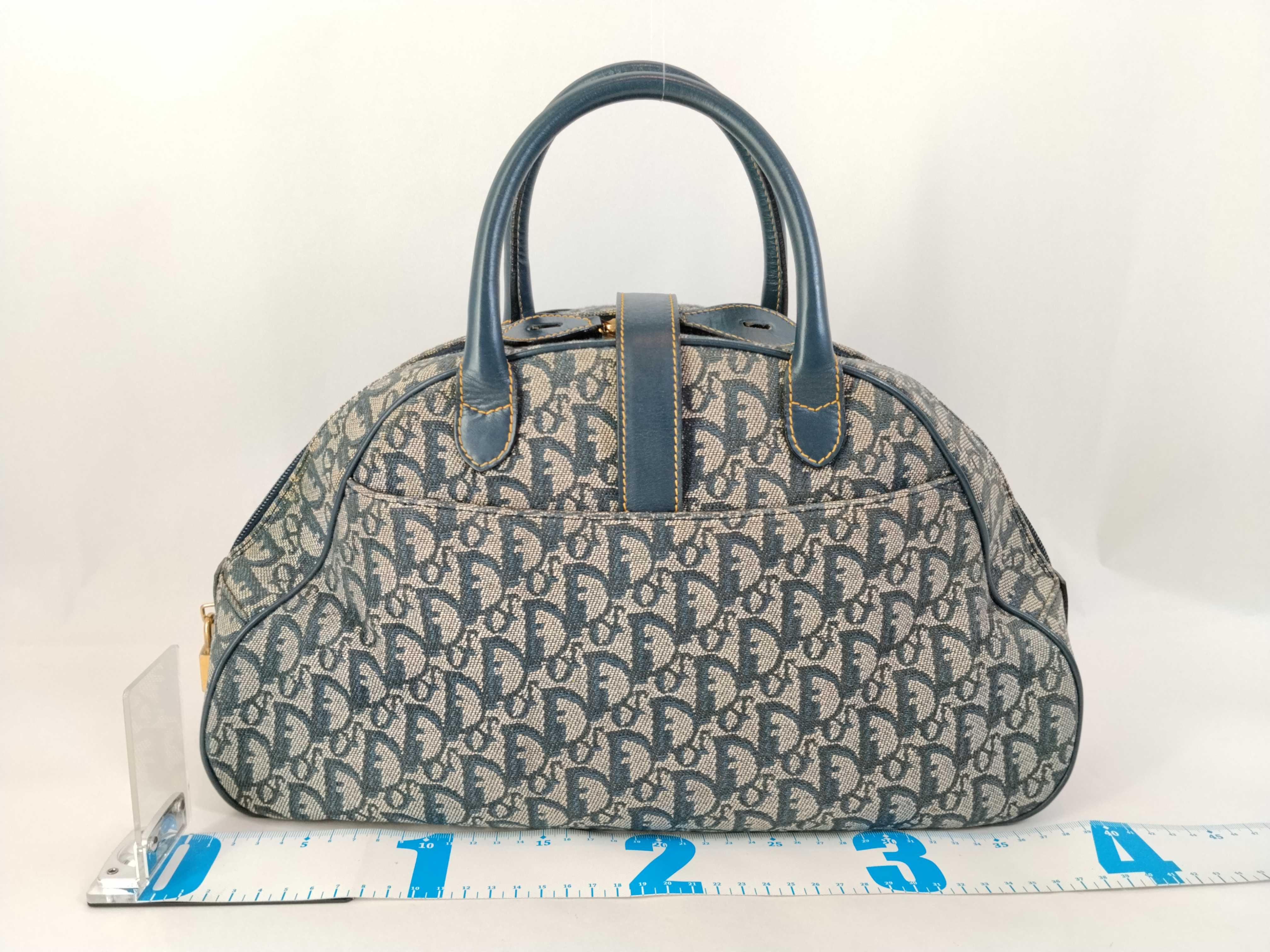 Trotter Saddle Bowler Blue Handbag — view 2