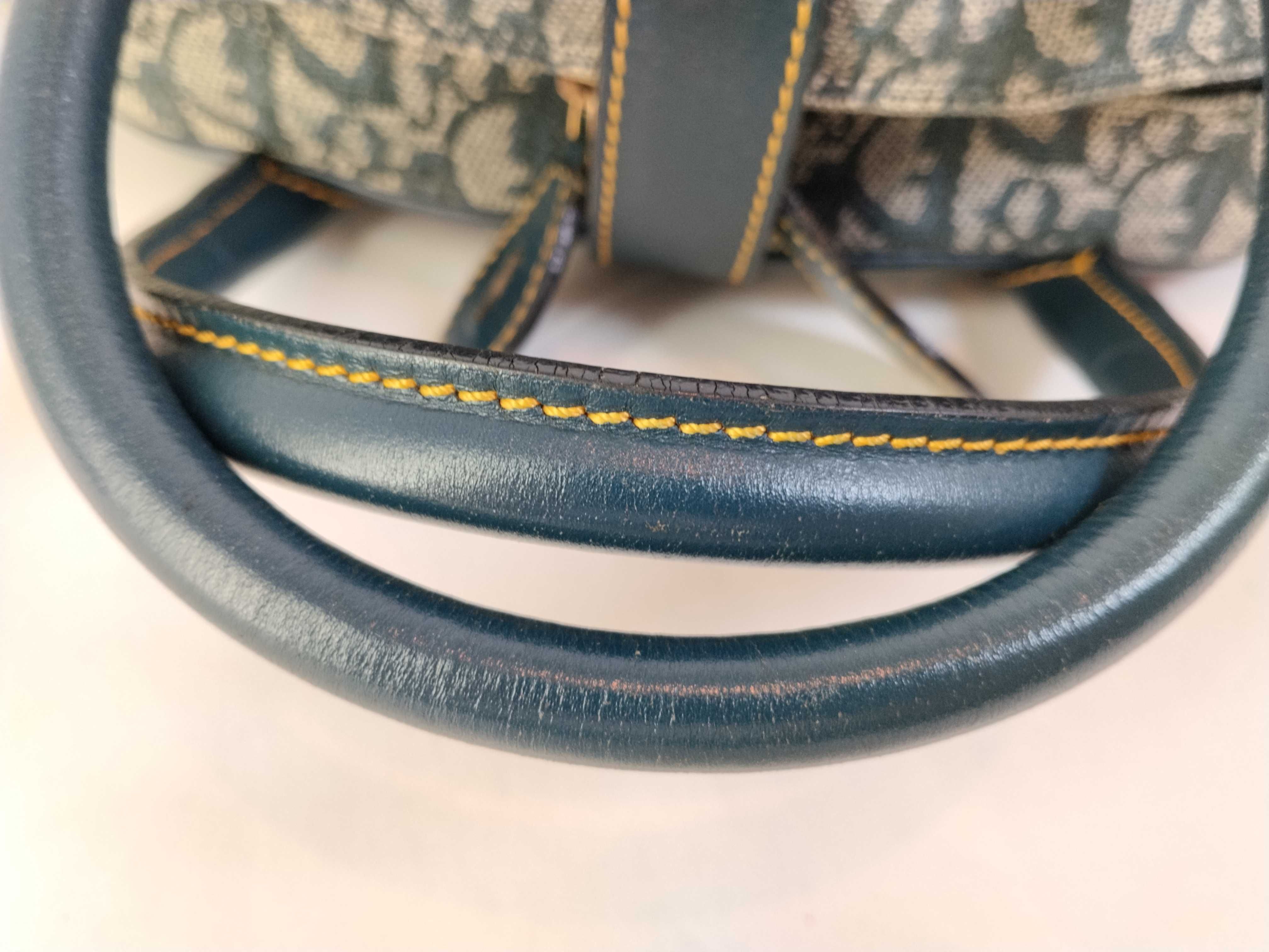 Trotter Saddle Bowler Blue Handbag — view 4