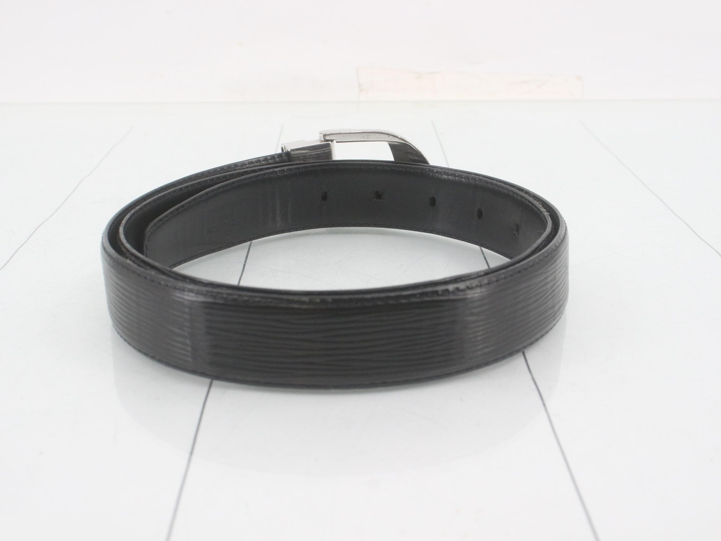 Ceinture Noir Epi Belt — view 2