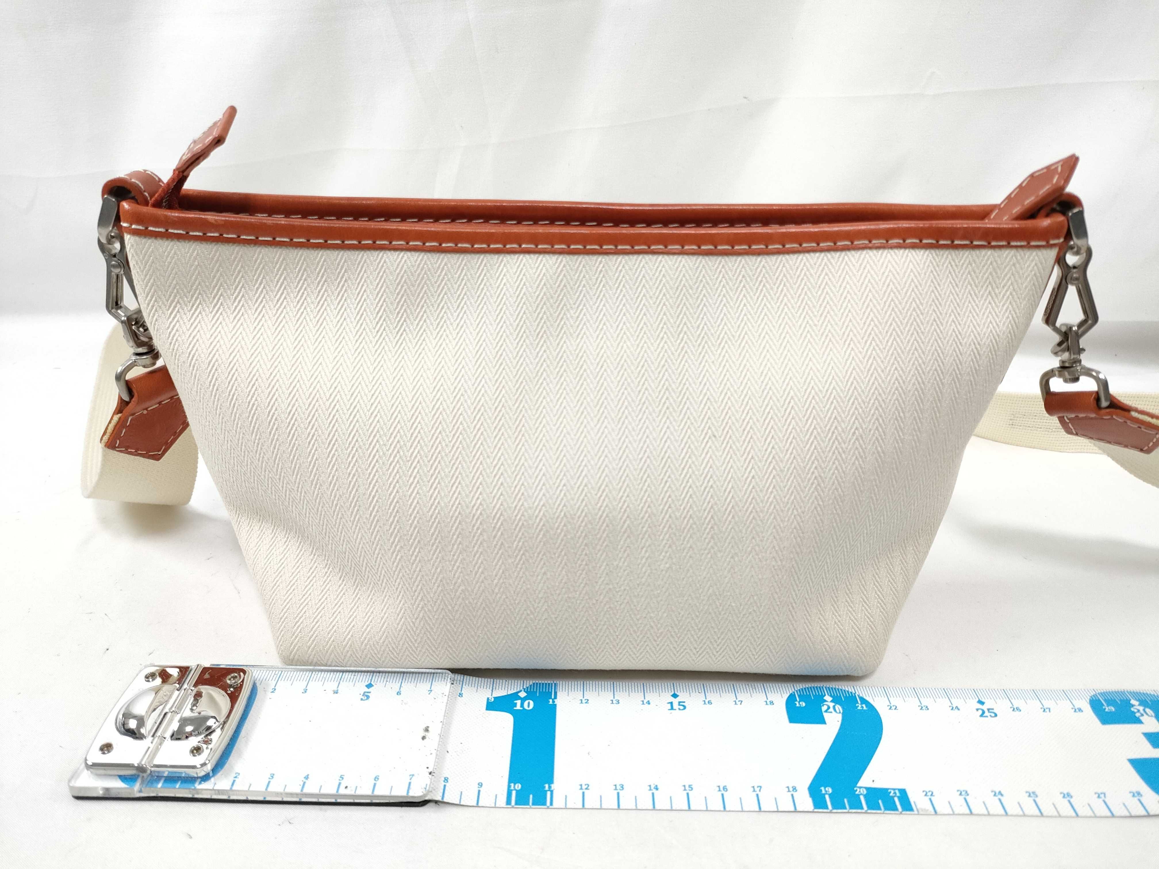 Blue Label Canvas Leather Shoulder Bag — view 2