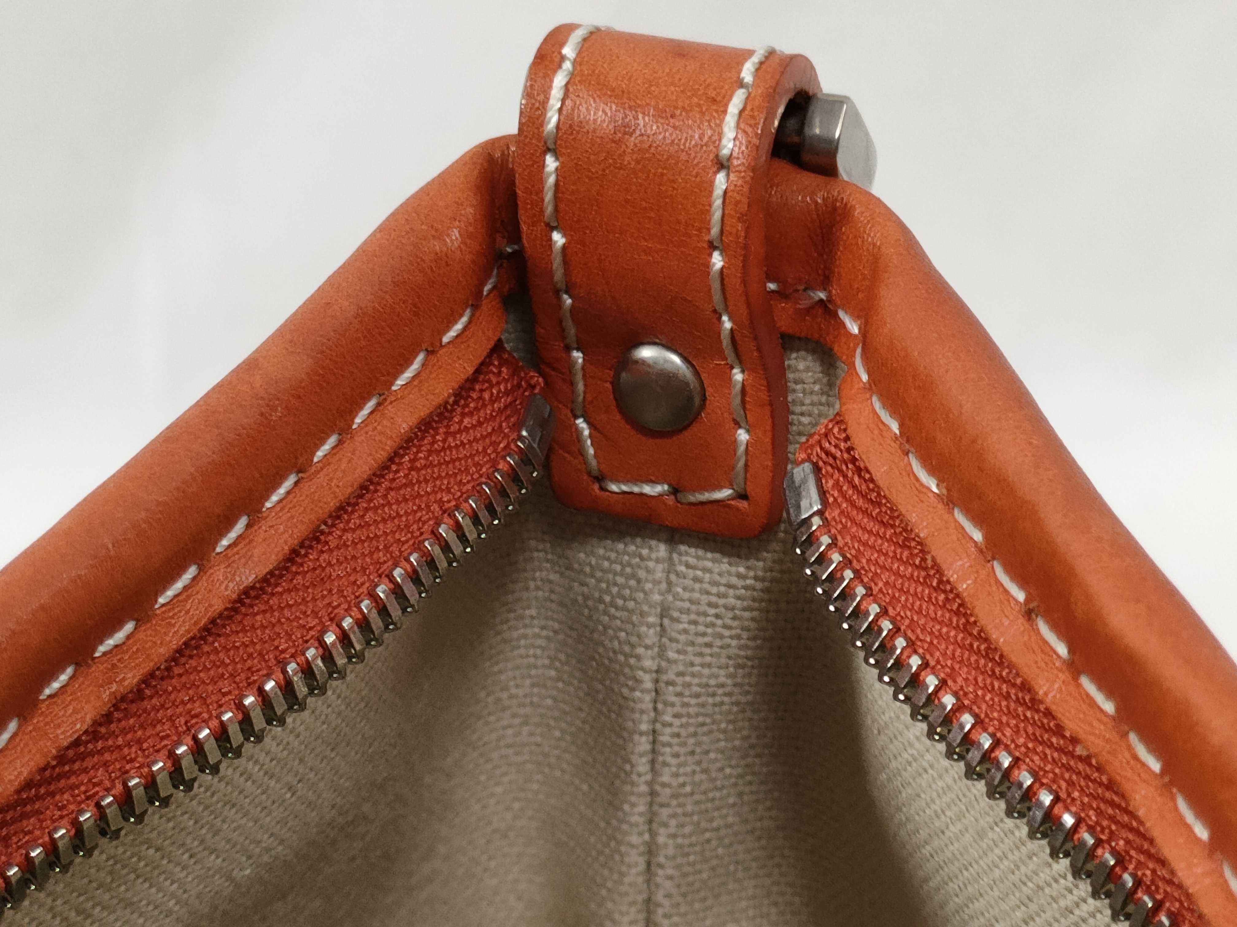 Blue Label Canvas Leather Shoulder Bag — view 13