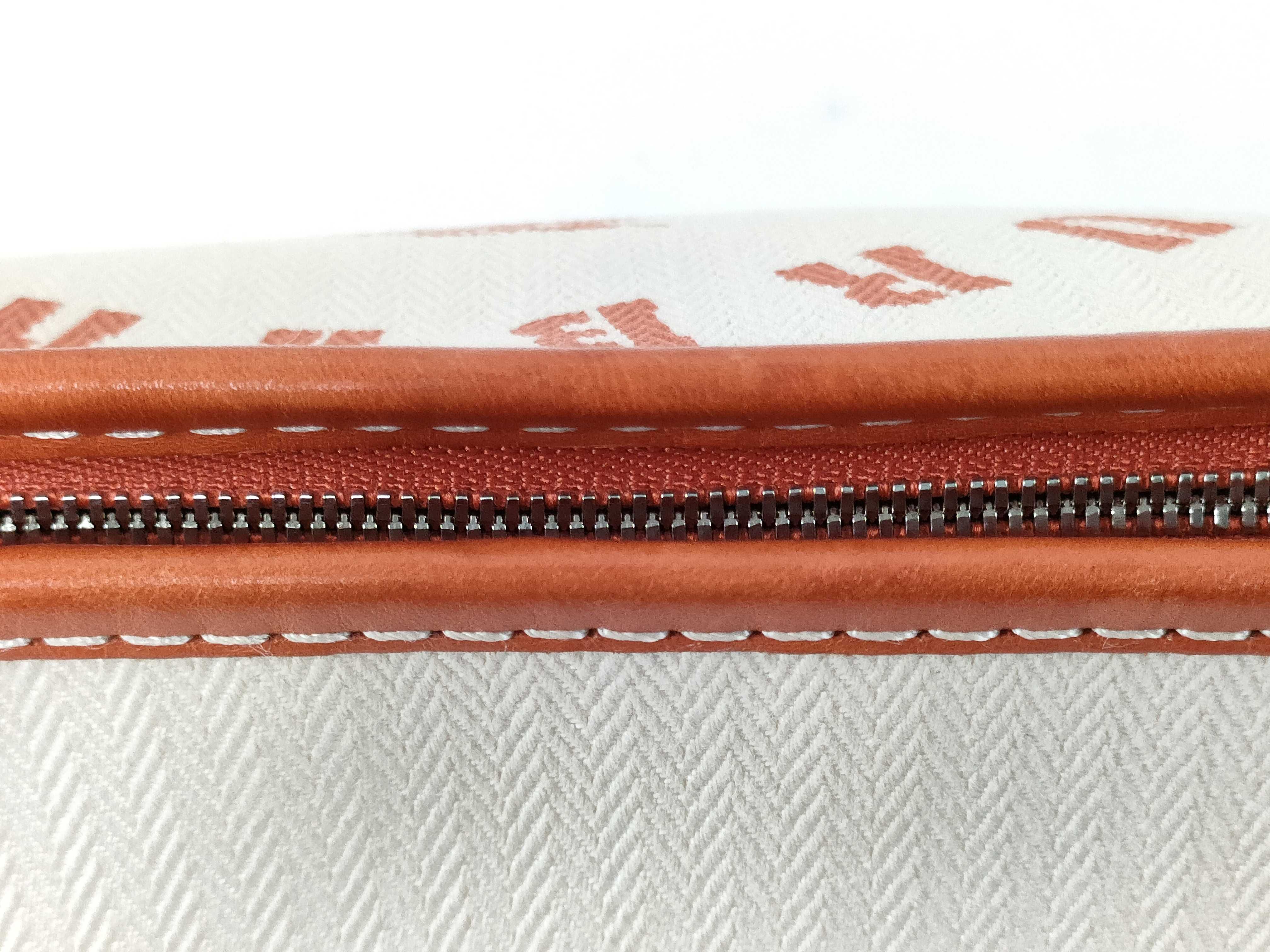 Blue Label Canvas Leather Shoulder Bag — view 4
