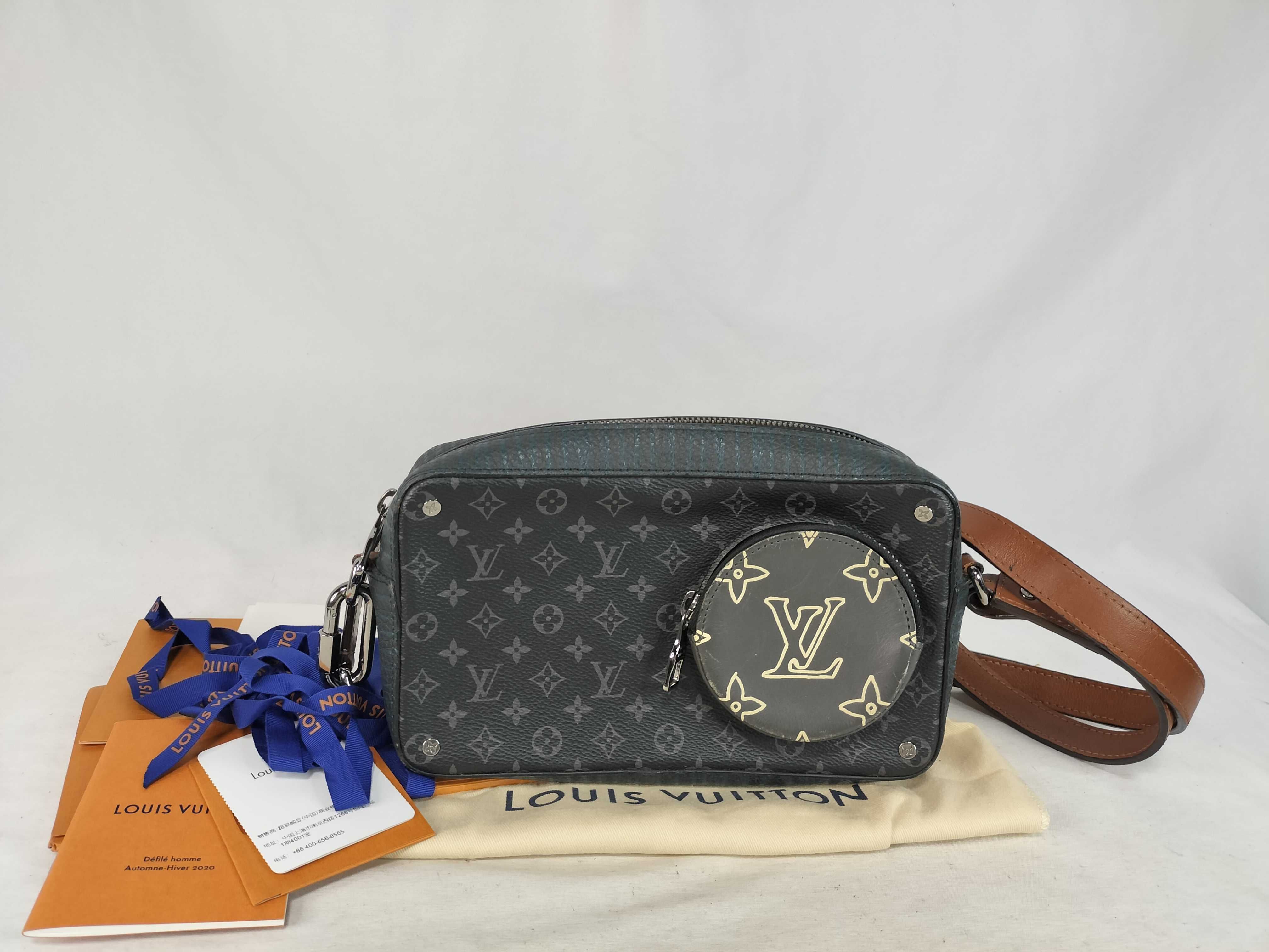 Monogram Eclipse Leather Shoulder Bag
