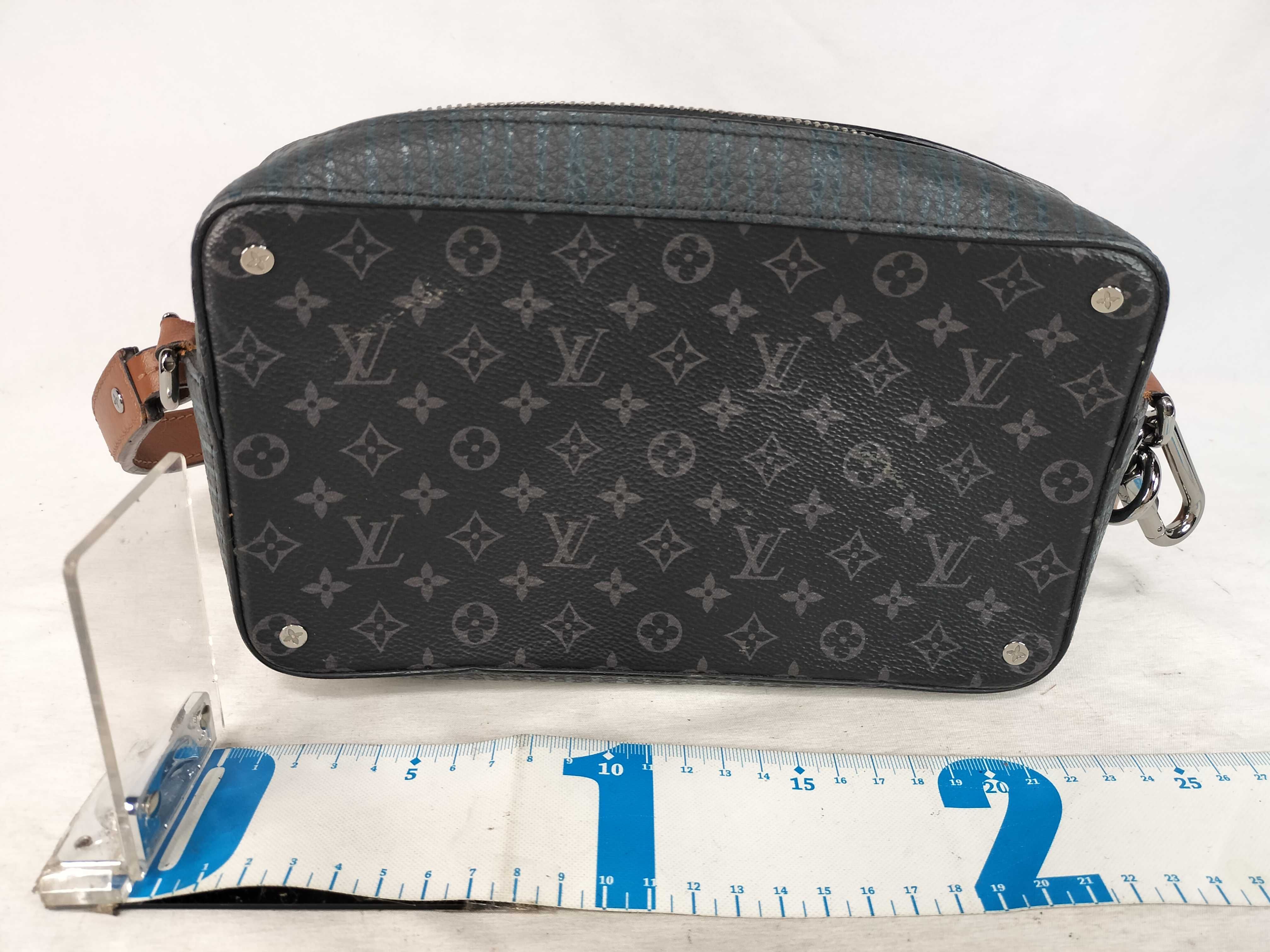 Monogram Eclipse Leather Shoulder Bag — view 2