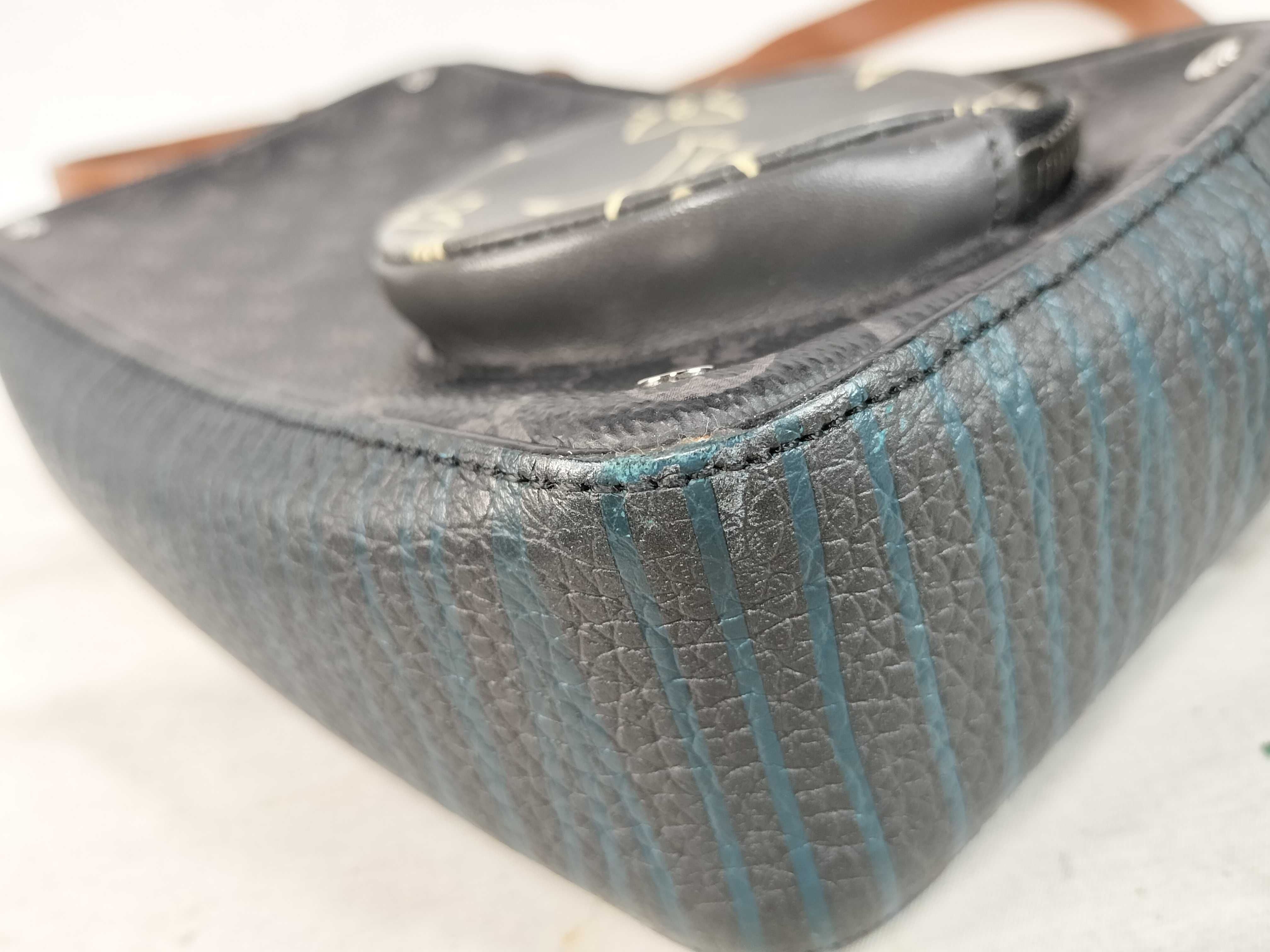 Monogram Eclipse Leather Shoulder Bag — view 7