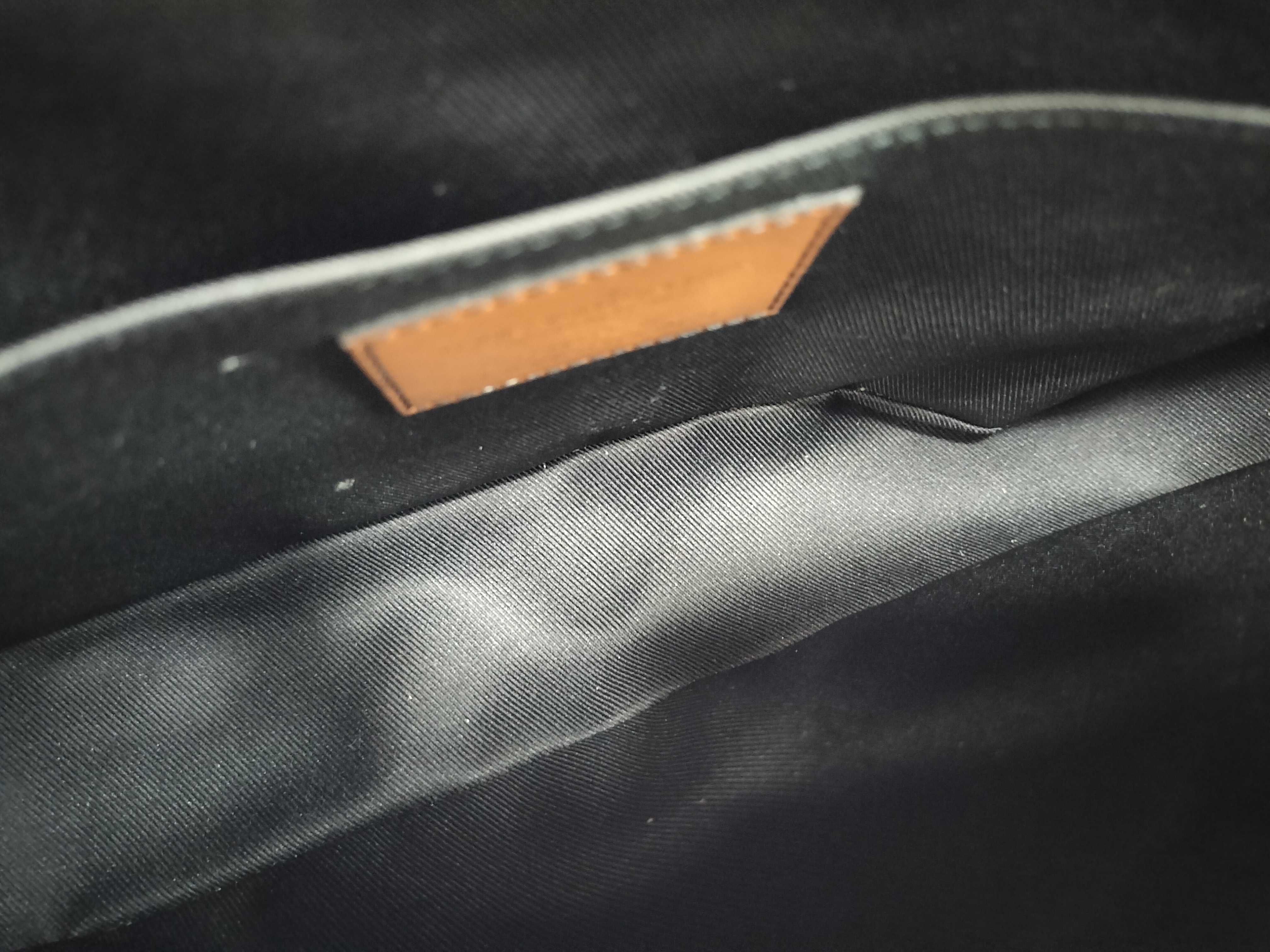 Monogram Eclipse Leather Shoulder Bag — view 10