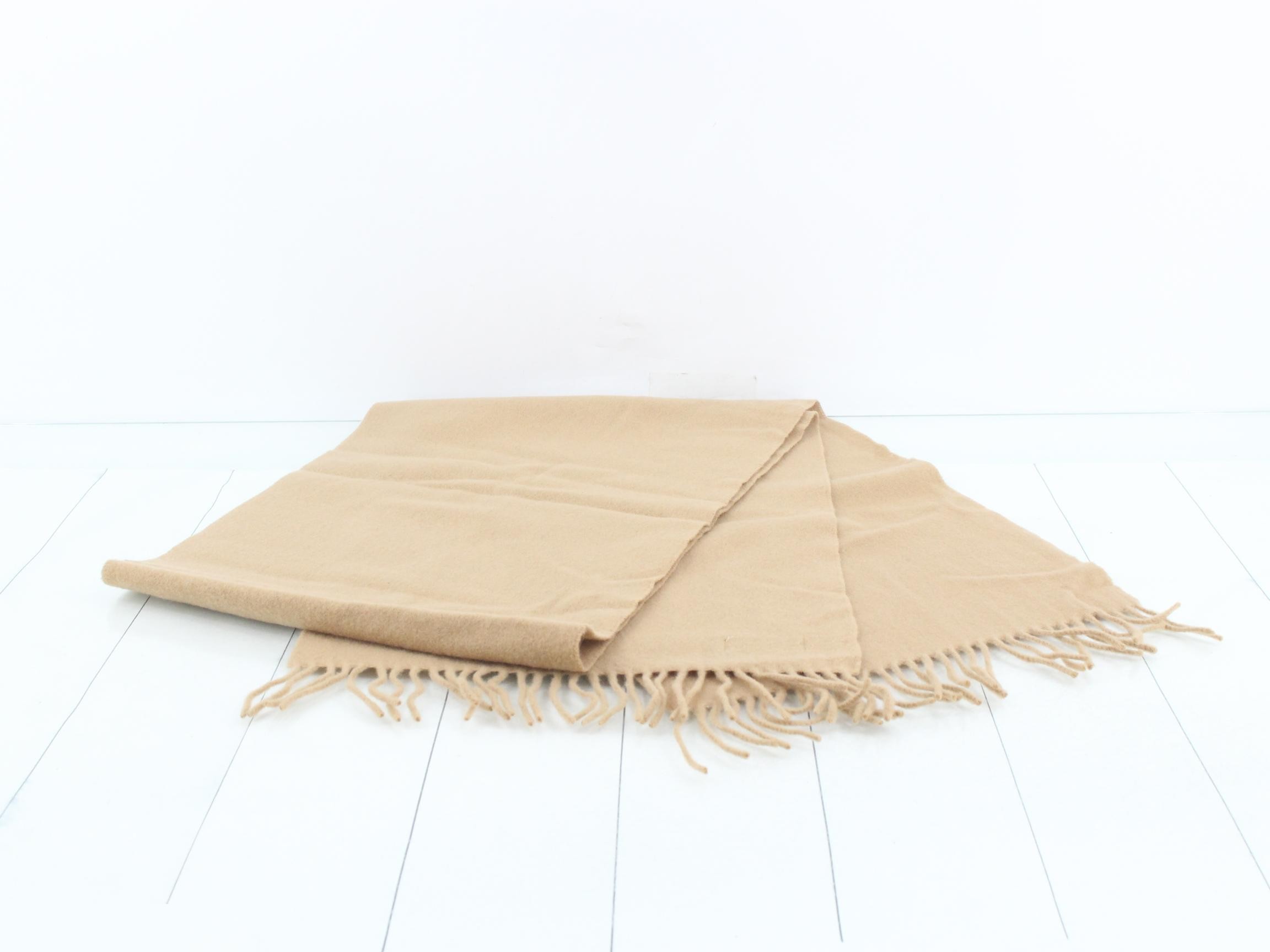Scarf, beige, 100% wool — view 3