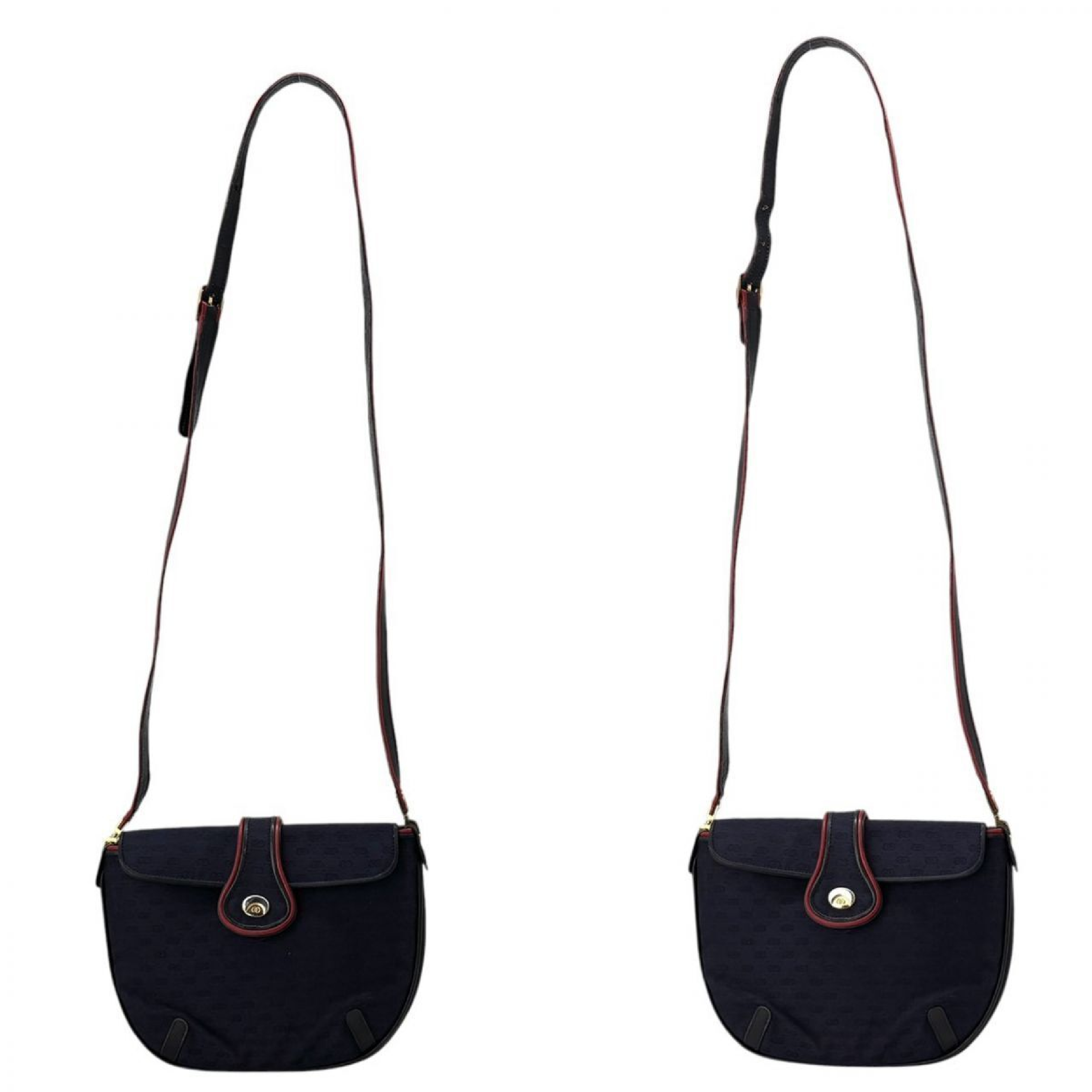 GG Canvas Interlocking Sherry Line Micro GG Gold Hardware Leather Women's Shoulder Bag — view 7