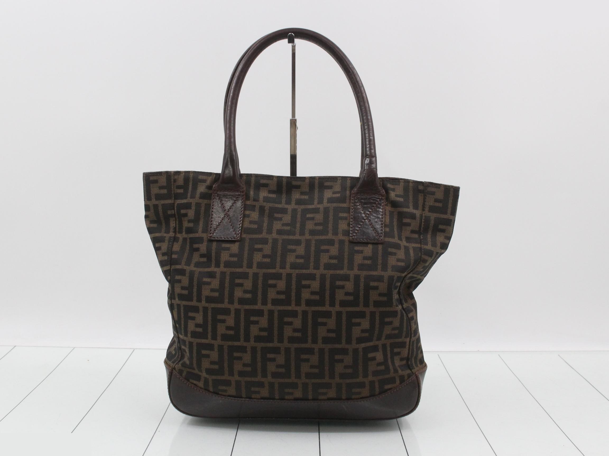 Zucca Canvas Leather Tote — view 2