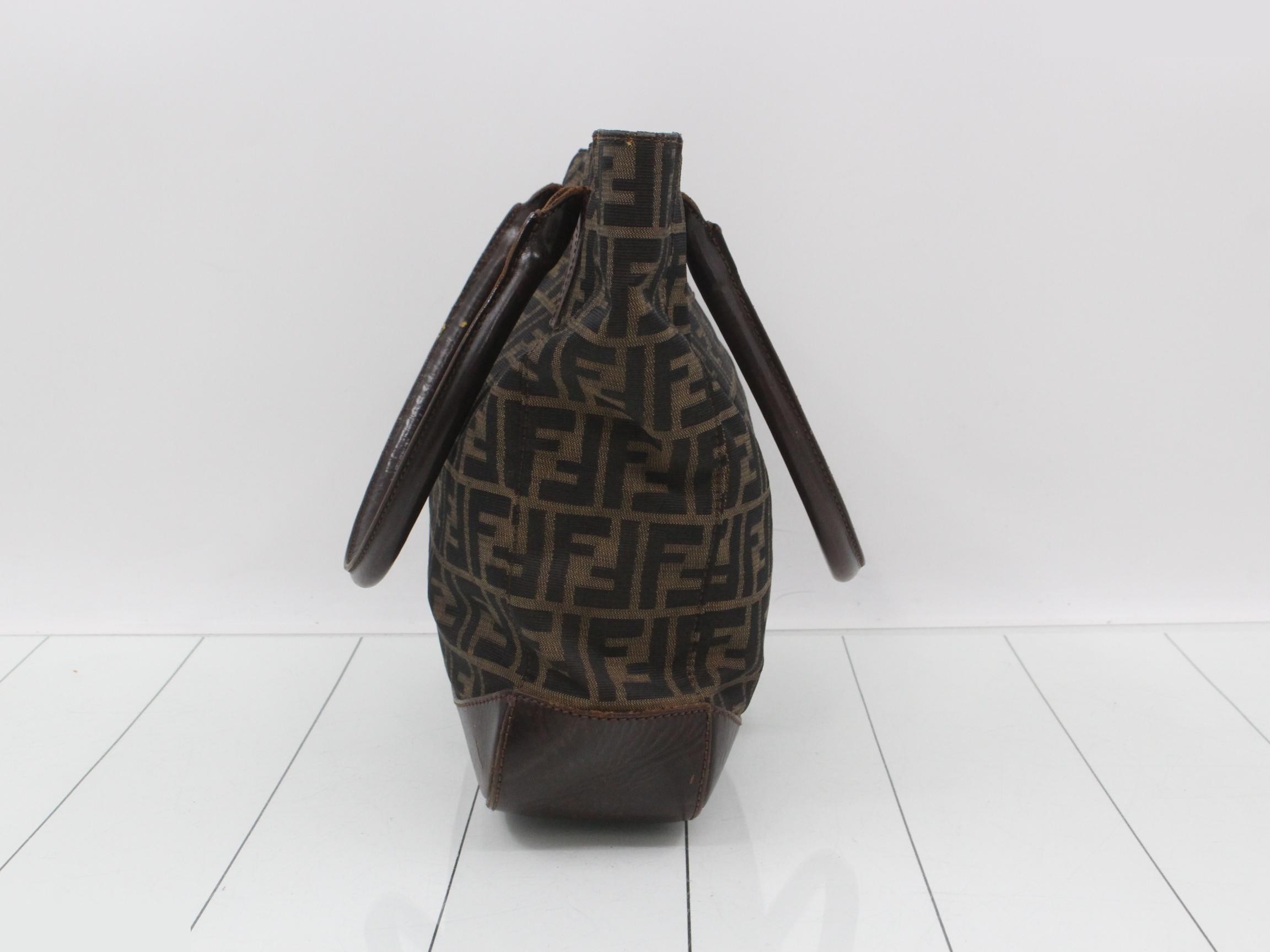 Zucca Canvas Leather Tote — view 3