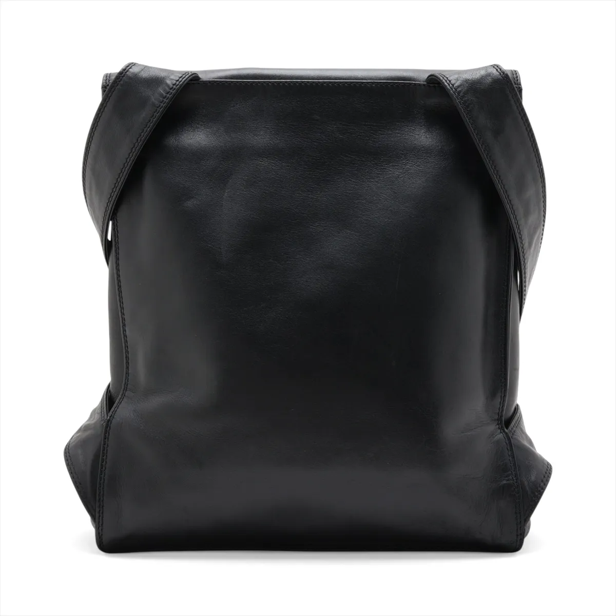 Coco Mark Leather Backpack, Black with Gold Hardware, 5985640 (Serial Number 5) — view 2