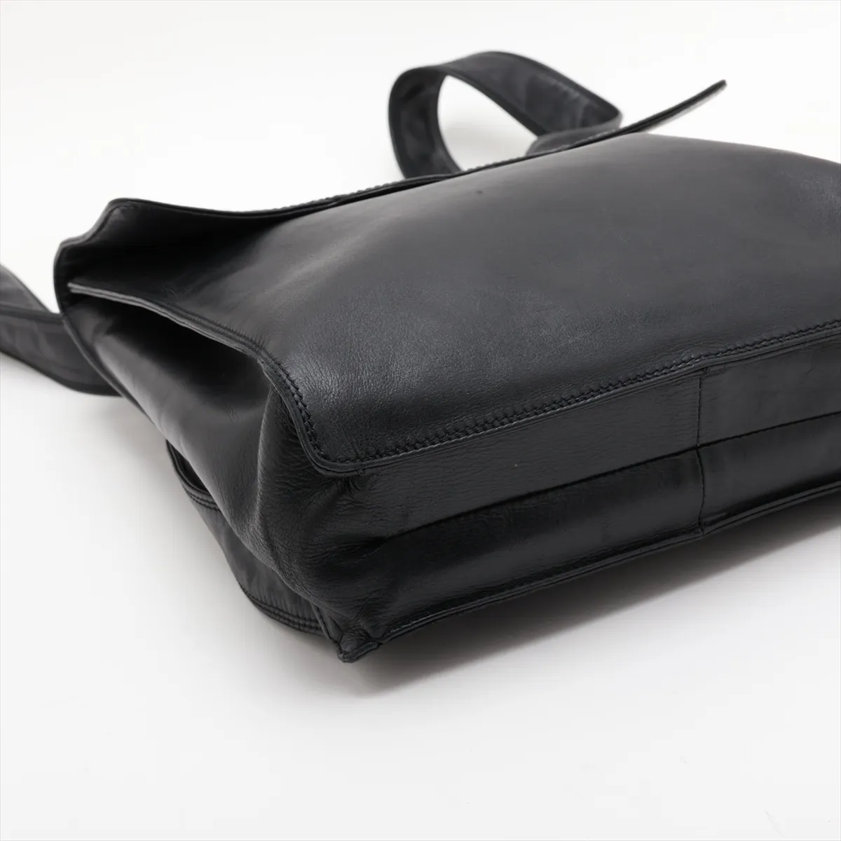 Coco Mark Leather Backpack, Black with Gold Hardware, 5985640 (Serial Number 5) — view 4