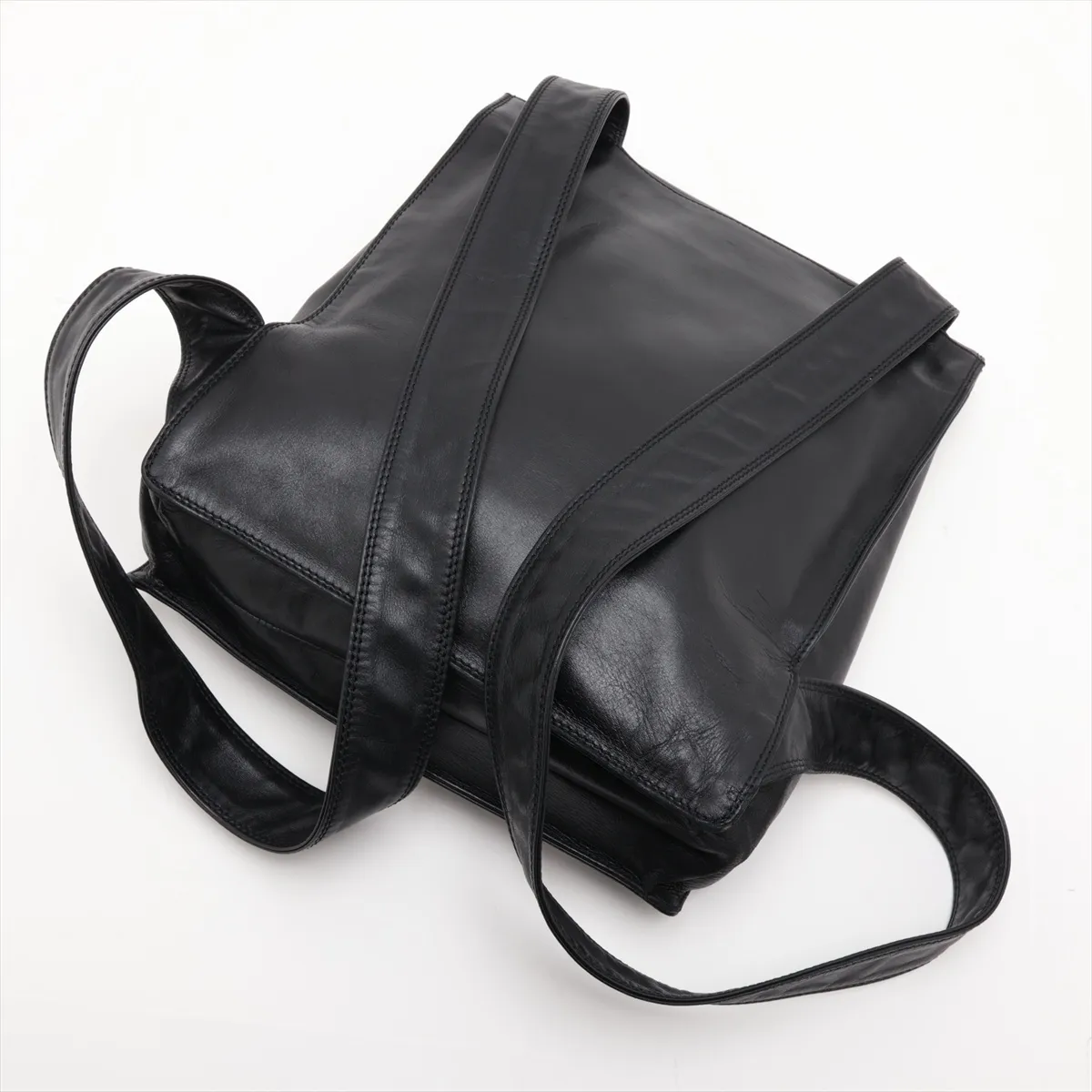 Coco Mark Leather Backpack, Black with Gold Hardware, 5985640 (Serial Number 5) — view 5