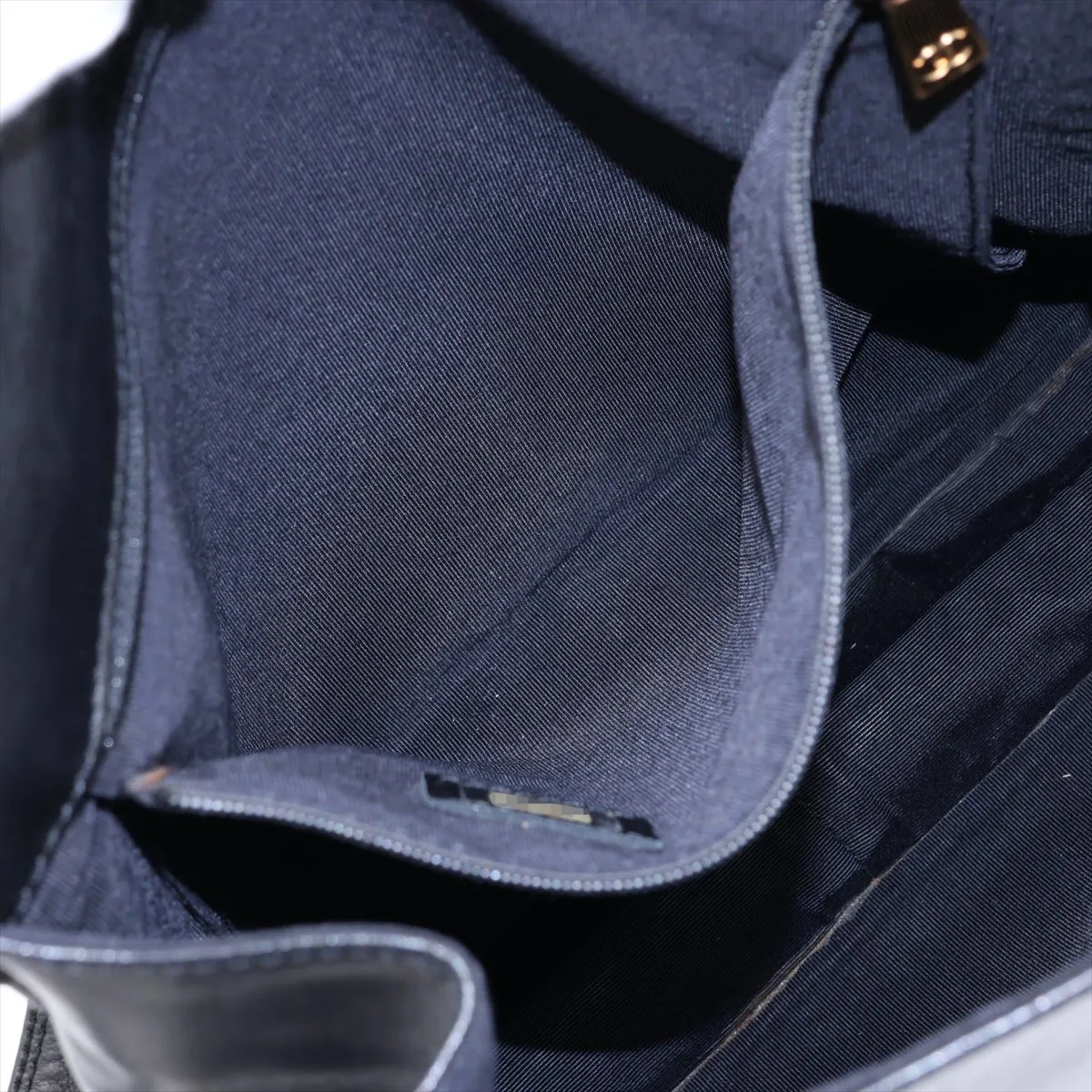 Coco Mark Leather Backpack, Black with Gold Hardware, 5985640 (Serial Number 5) — view 8