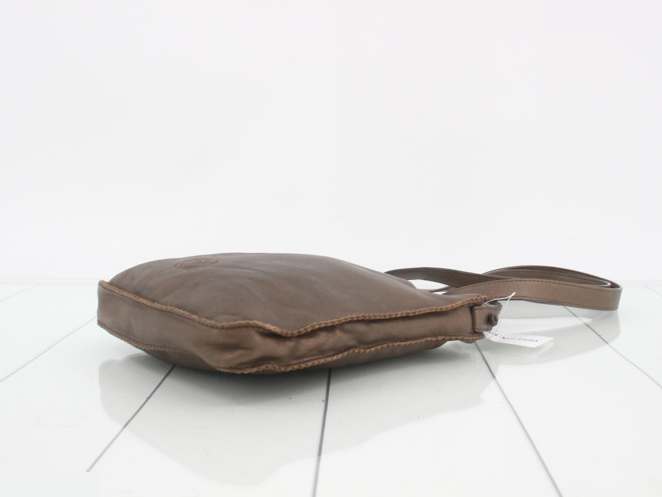 Shoulder bag bronze nappa leather — view 6
