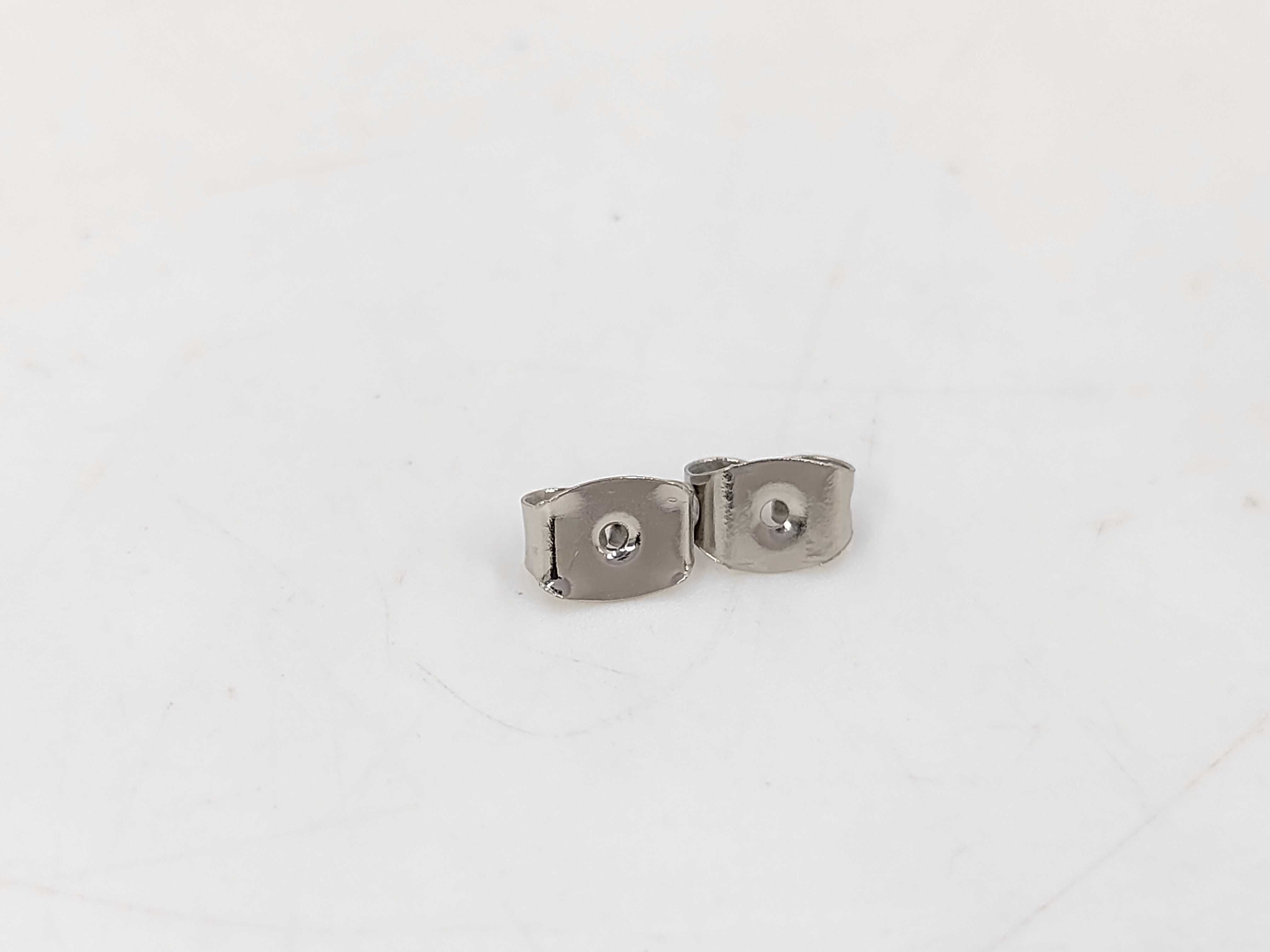 Camellia Coco Mark White Earrings 05P — view 5
