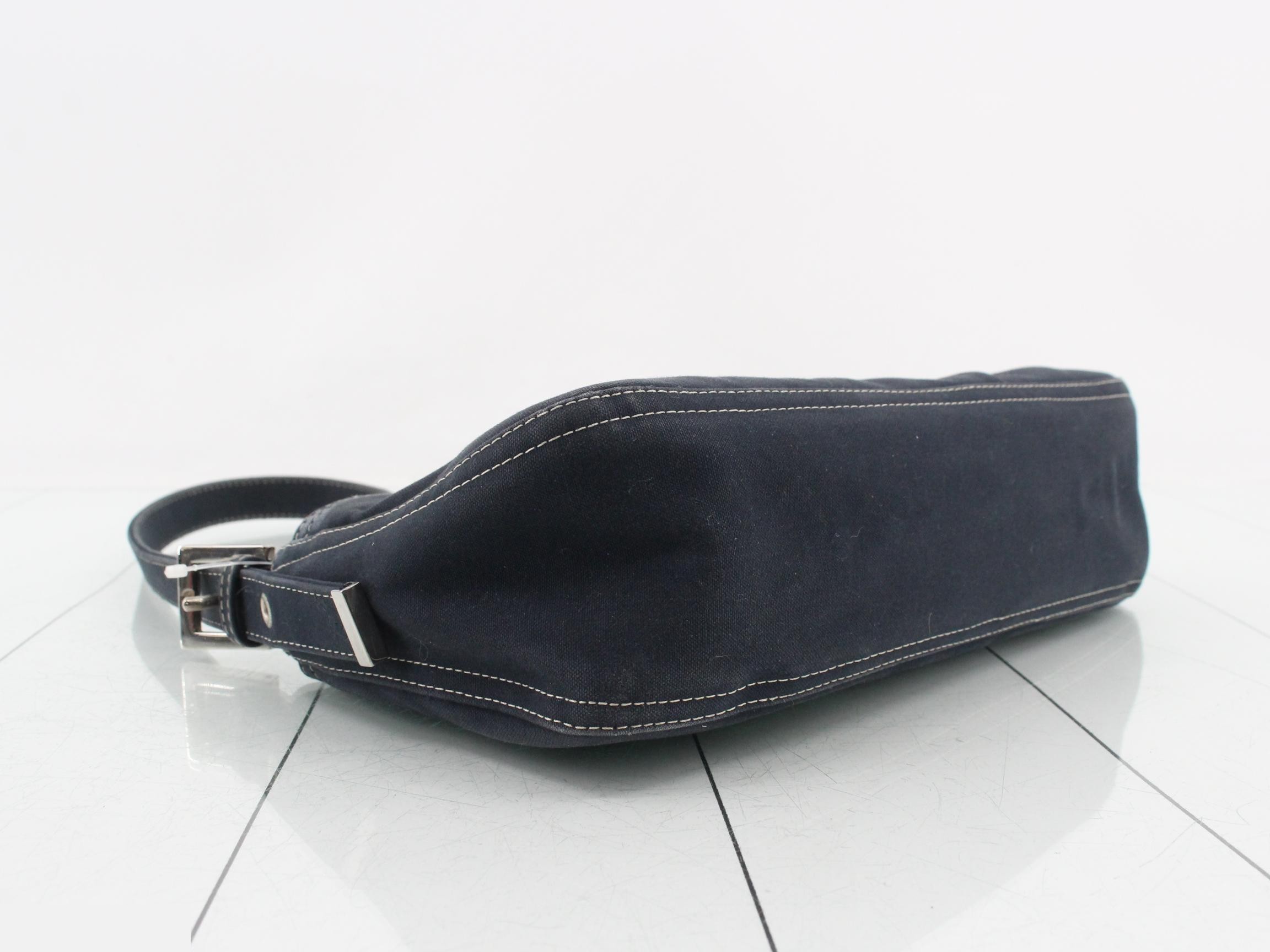 Mamma Bucket Denim Marble Indigo Shoulder Bag (One-Shoulder) — view 5