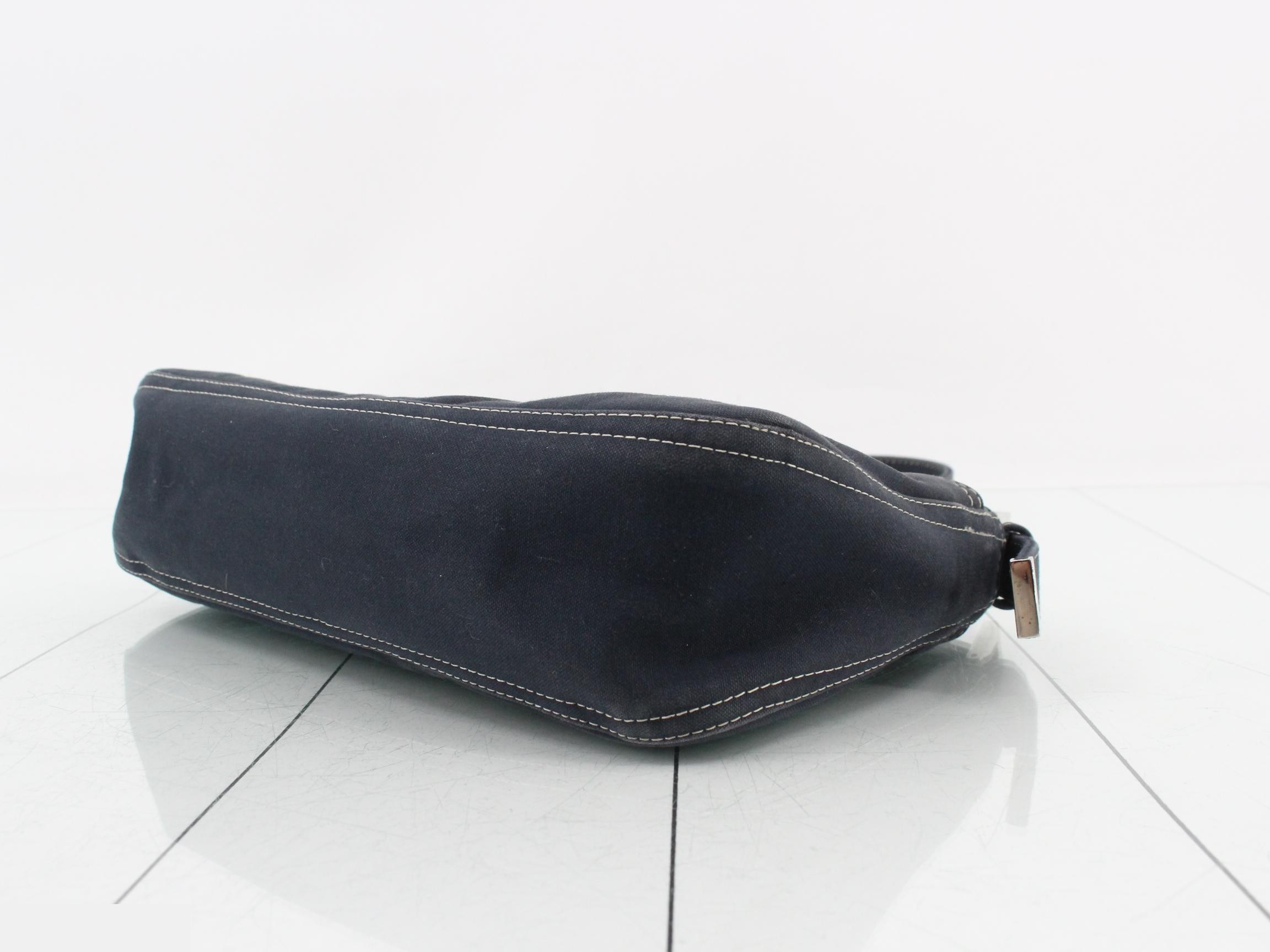 Mamma Bucket Denim Marble Indigo Shoulder Bag (One-Shoulder) — view 6