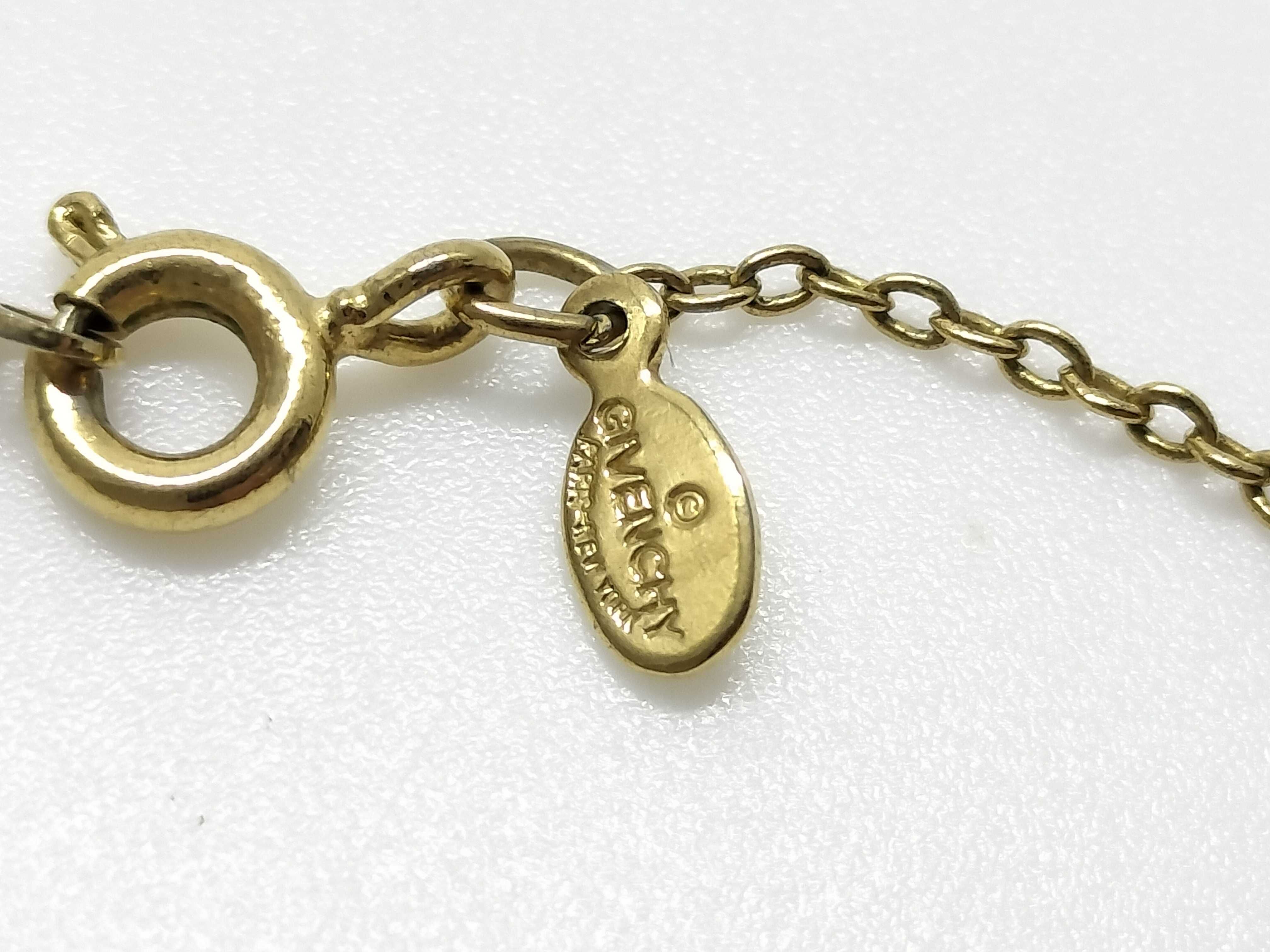 G logo rhinestone necklace gold plated necklace — view 6