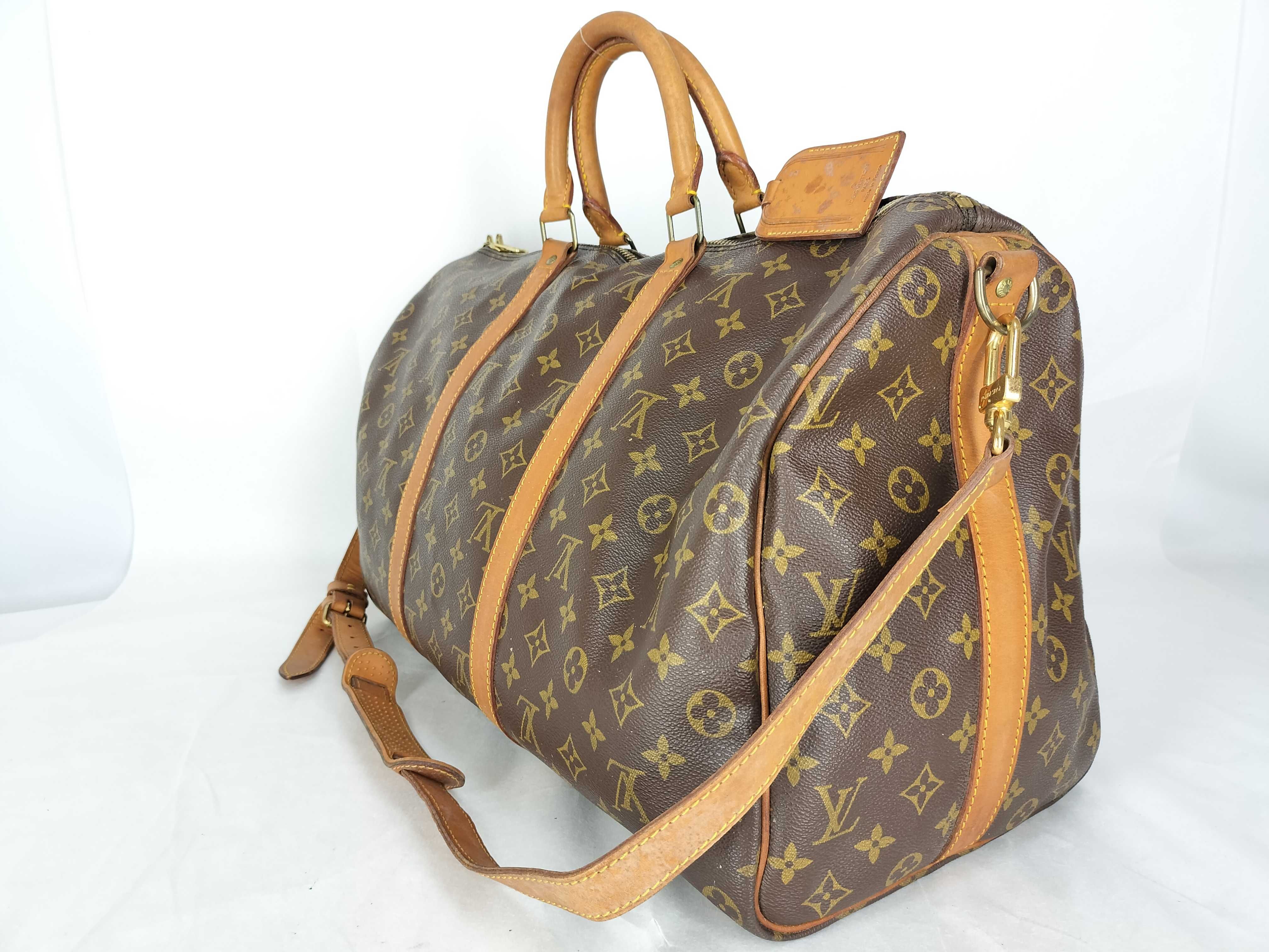 Monogram LV Monogram Keepall Bandoulière 50 M41416 Boston bag with shoulder strap — view 2