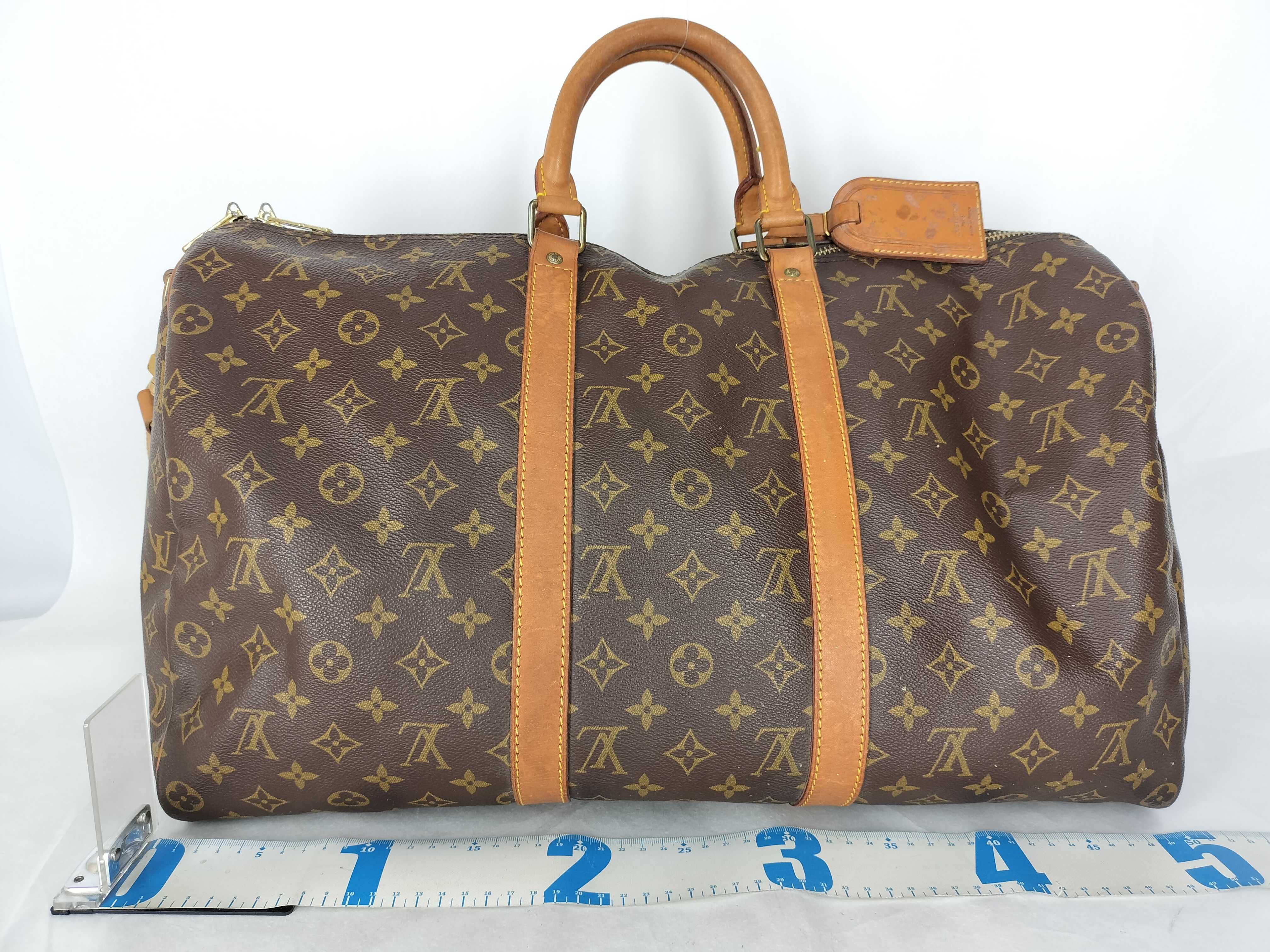 Monogram LV Monogram Keepall Bandoulière 50 M41416 Boston bag with shoulder strap — view 3