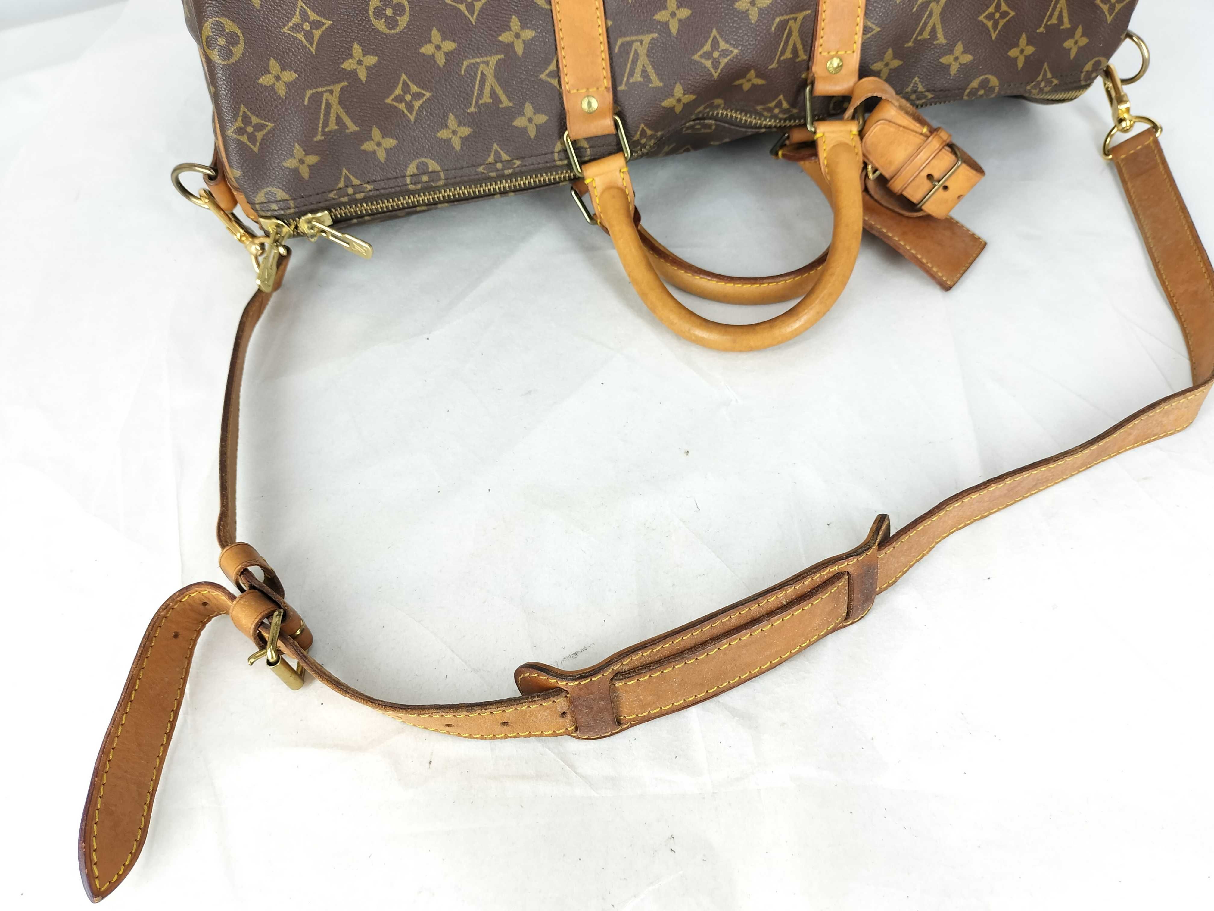 Monogram LV Monogram Keepall Bandoulière 50 M41416 Boston bag with shoulder strap — view 7