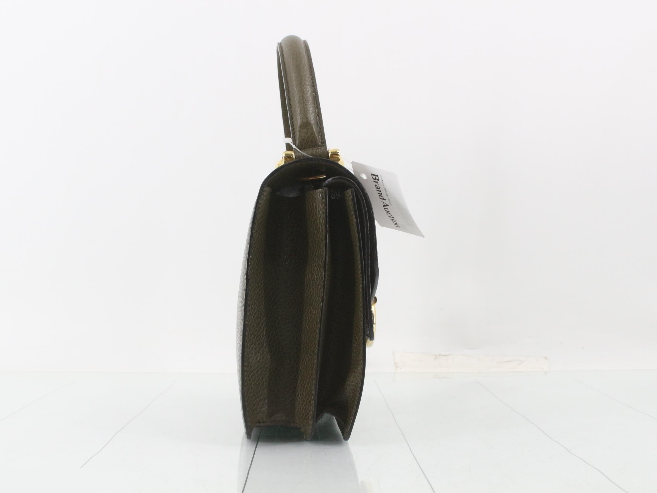 Leather Gancini handbag — view 4