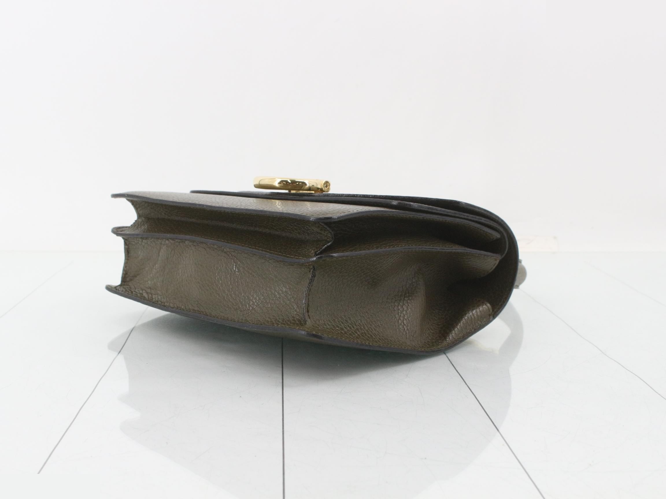 Leather Gancini handbag — view 6