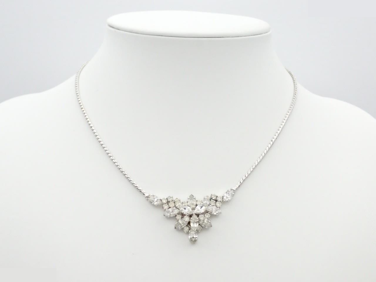 necklace silver with stone chain approx. 40cm — view 3
