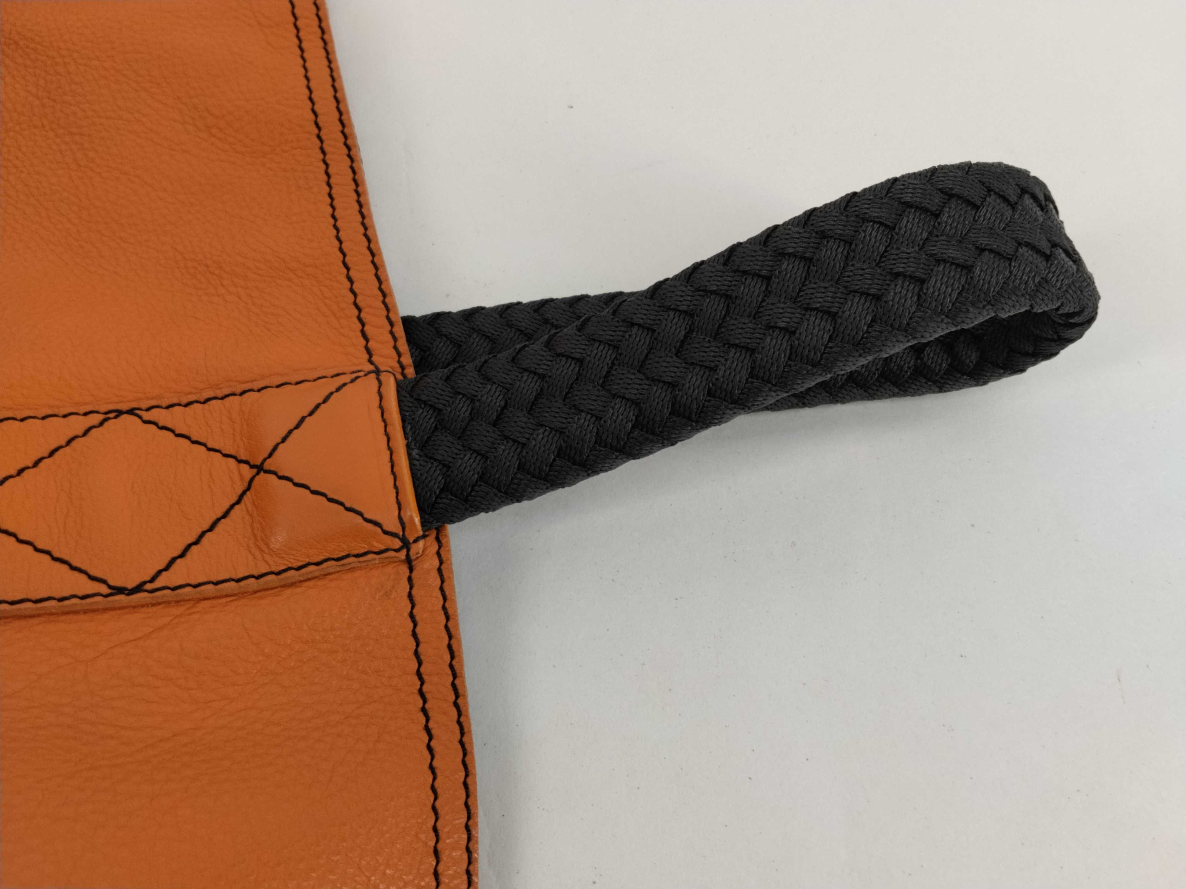 Leather Shoulder Bag, Woven Shoulder Bag — view 3