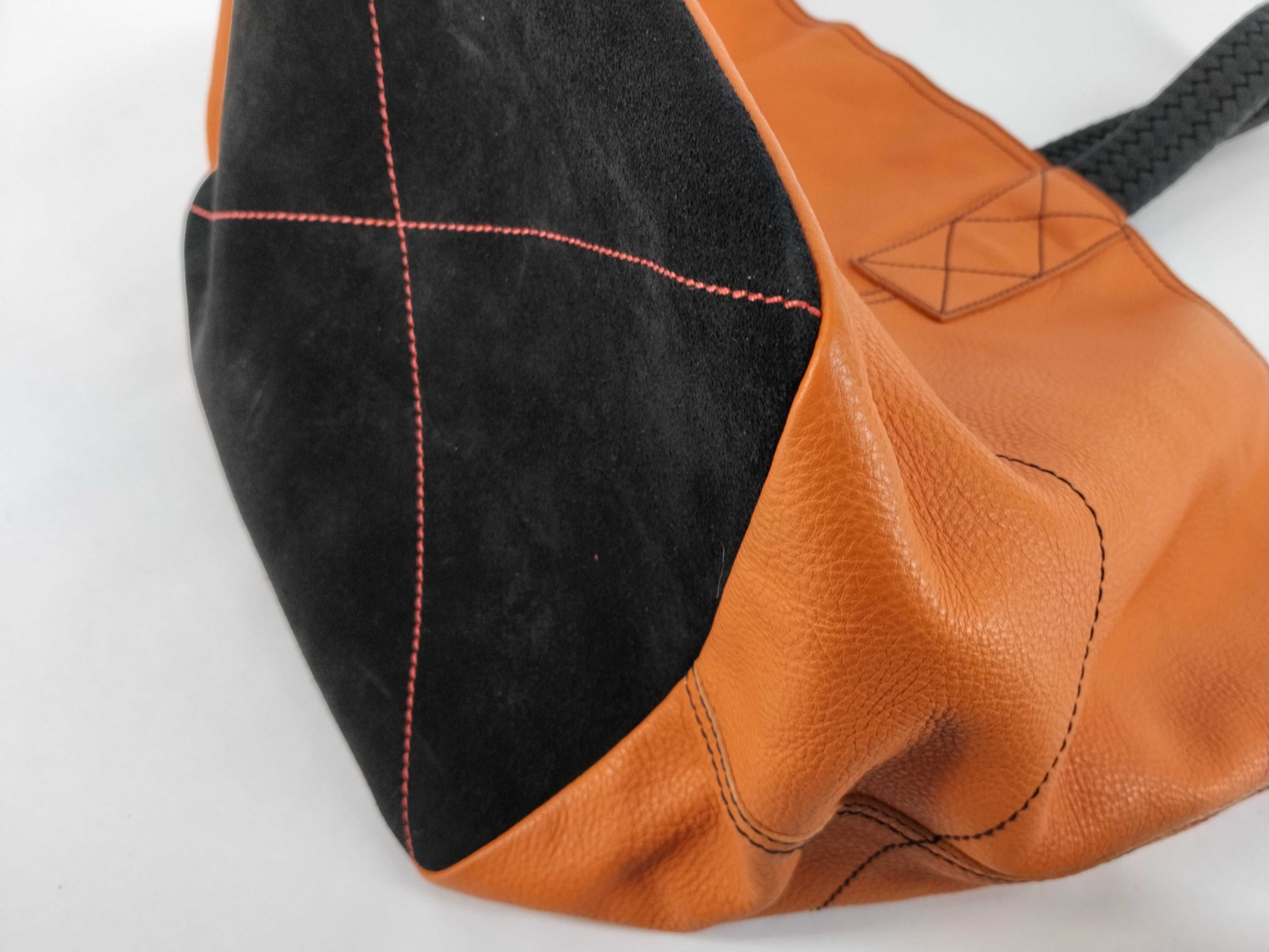 Leather Shoulder Bag, Woven Shoulder Bag — view 6