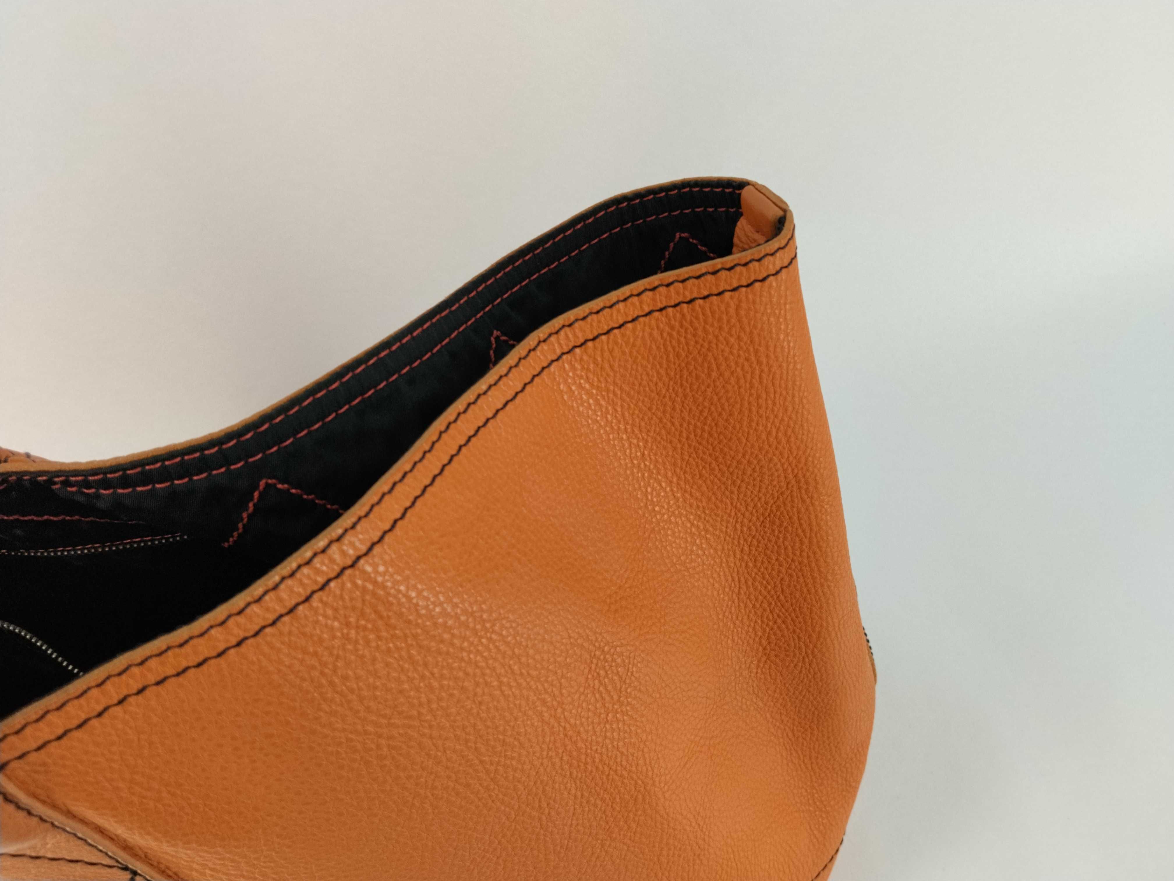 Leather Shoulder Bag, Woven Shoulder Bag — view 8