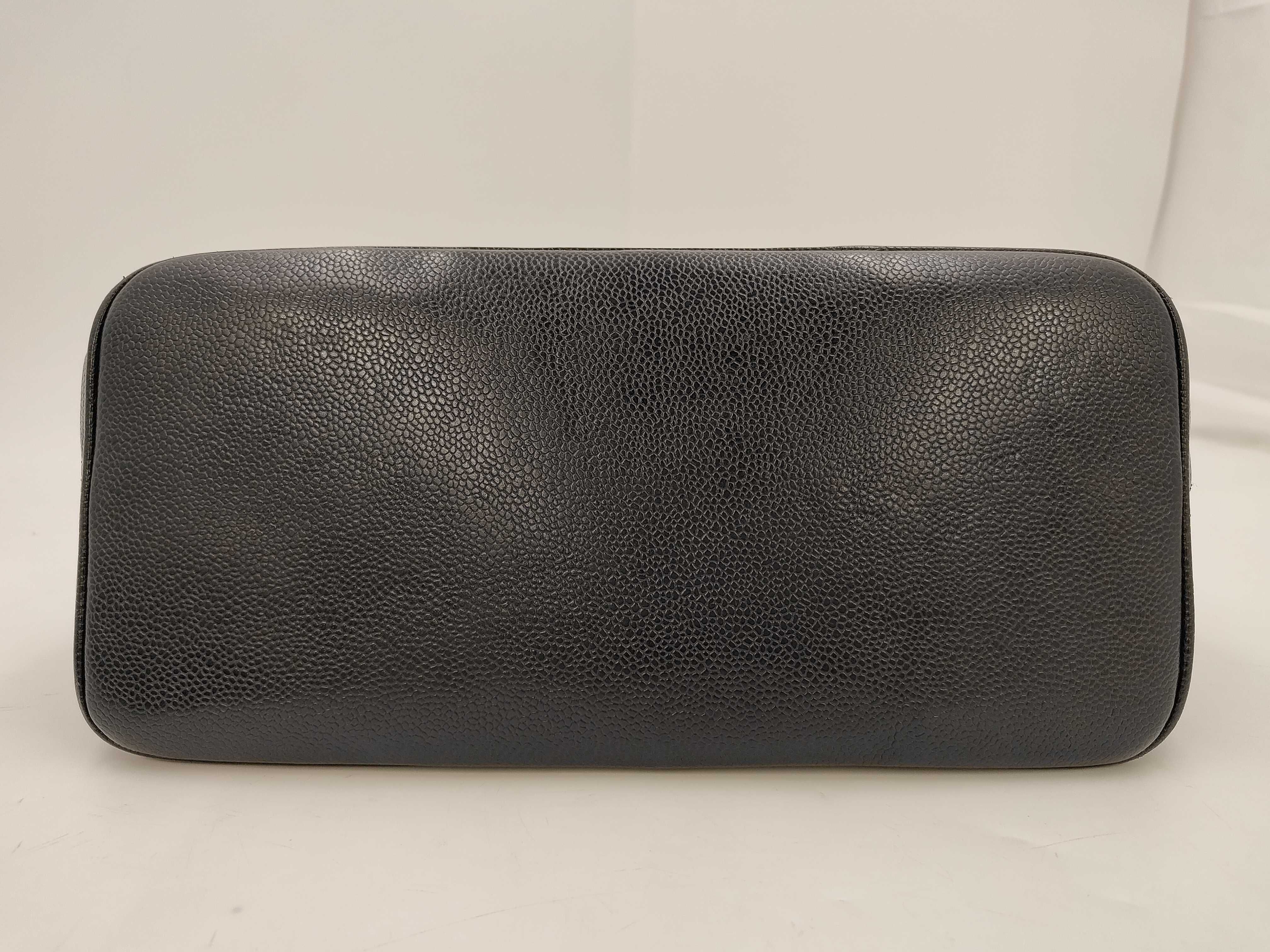 Reissue Tote Bag, Silver Hardware, Black Caviar Leather, Serial Number 7 (7277172) — view 7