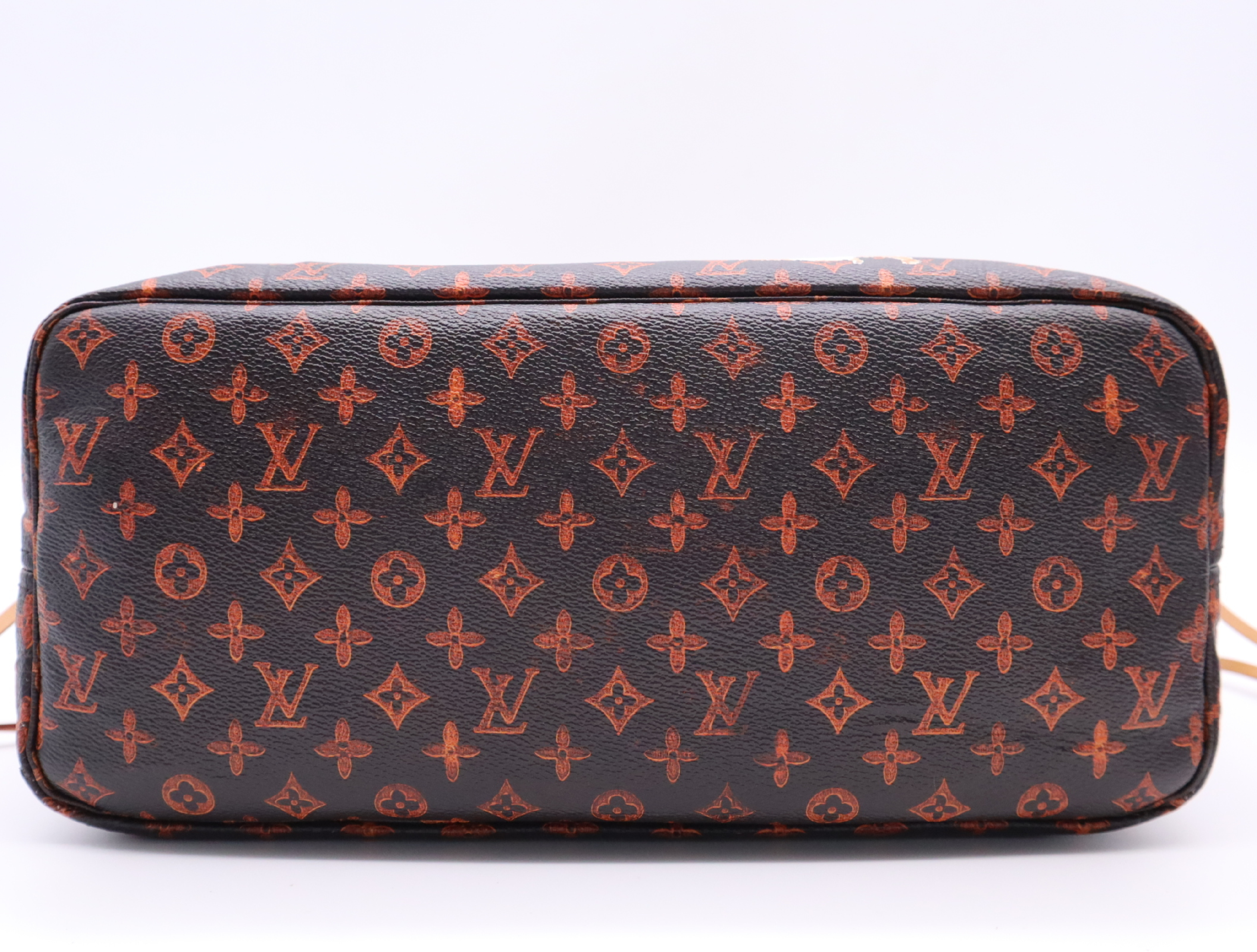 M44441 Monogram Neverfull MM Catgram Tote Bag with Pouch — view 4