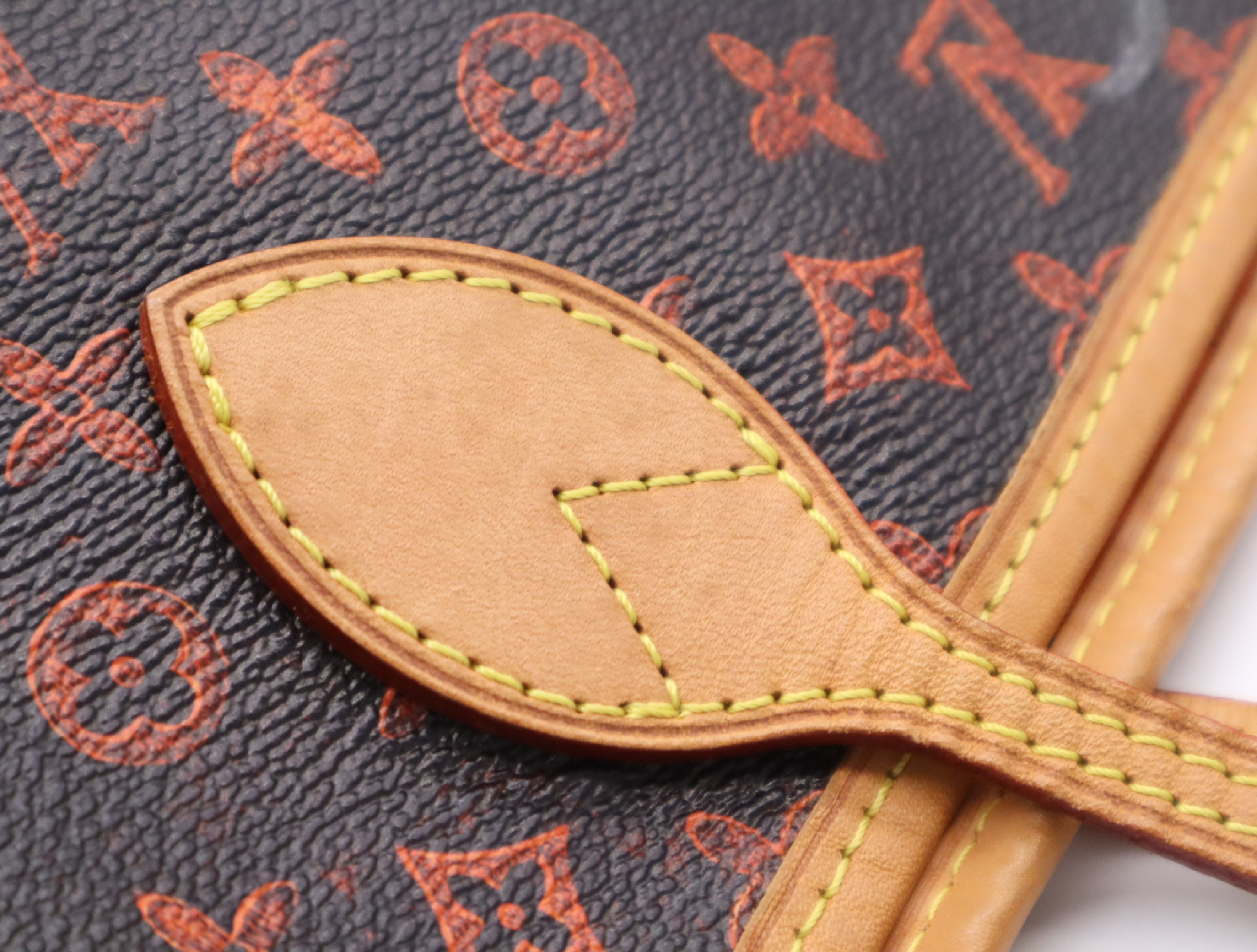 M44441 Monogram Neverfull MM Catgram Tote Bag with Pouch — view 9