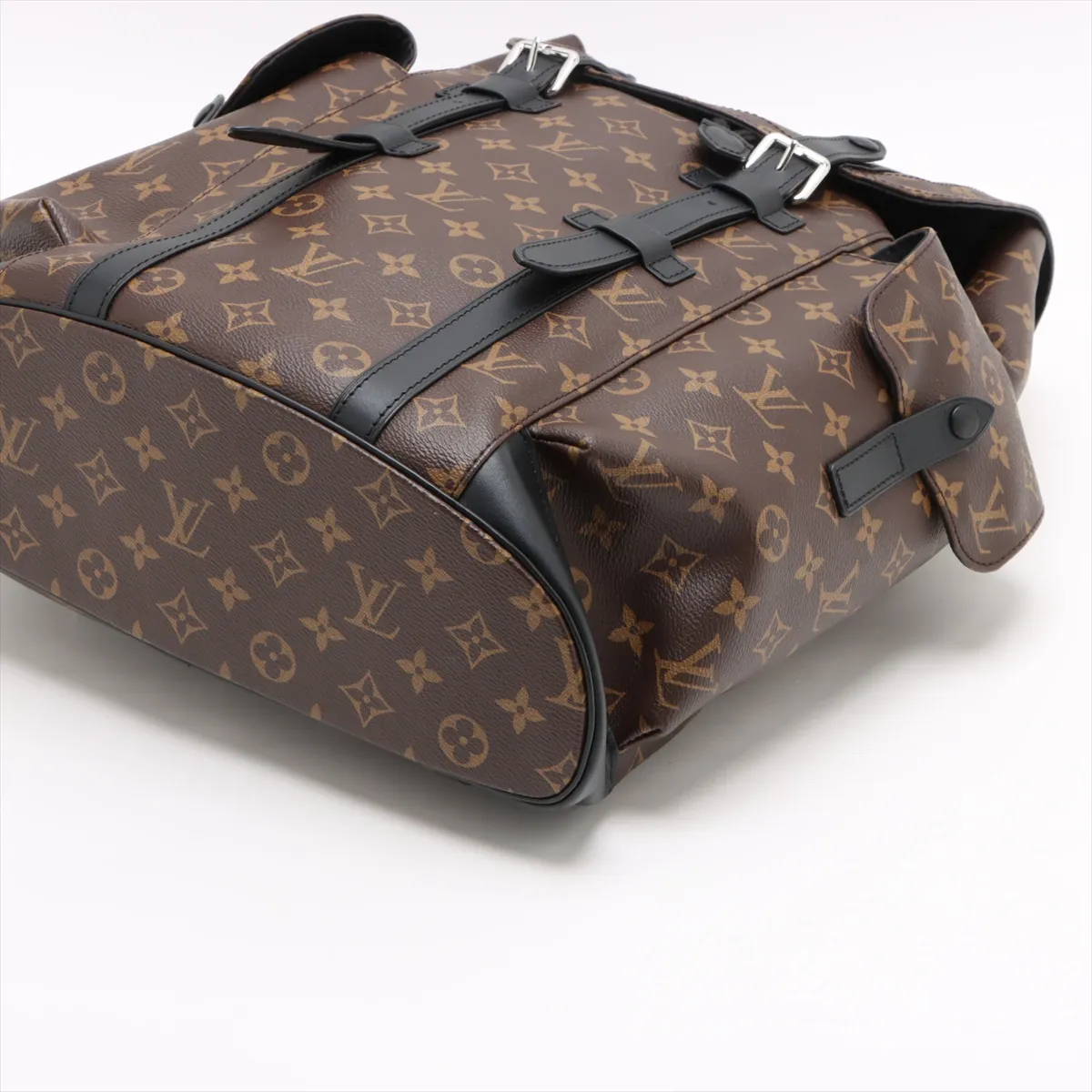 Monogram Macassar Christopher MM M43735 Brown x Black RFID reaction available — view 3