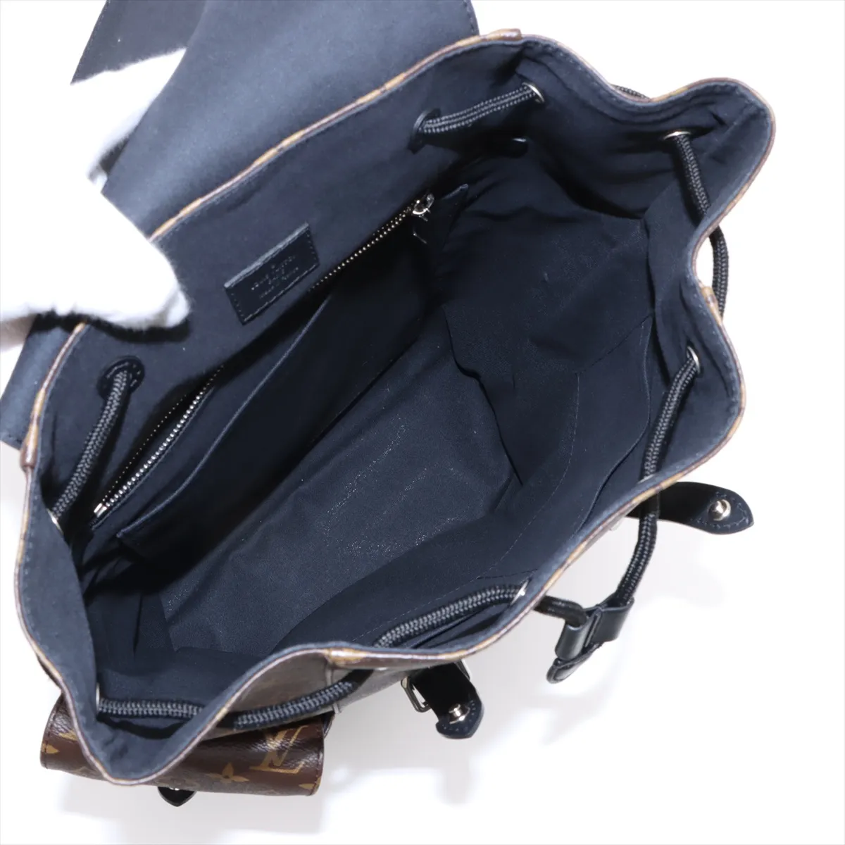 Monogram Macassar Christopher MM M43735 Brown x Black RFID reaction available — view 7