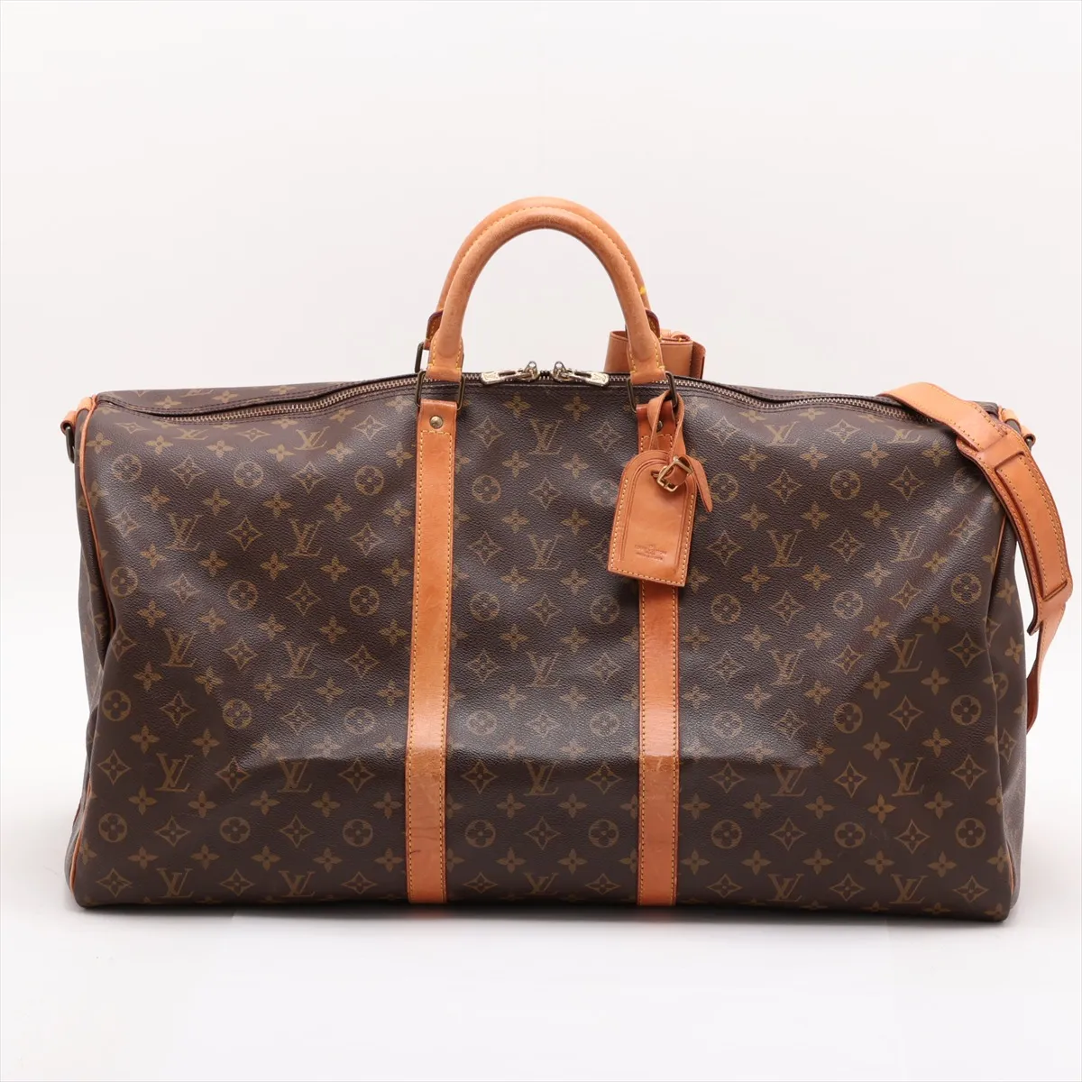 Monogram Keepall Bandoulière 60 M41412, serial number unclear, brown.