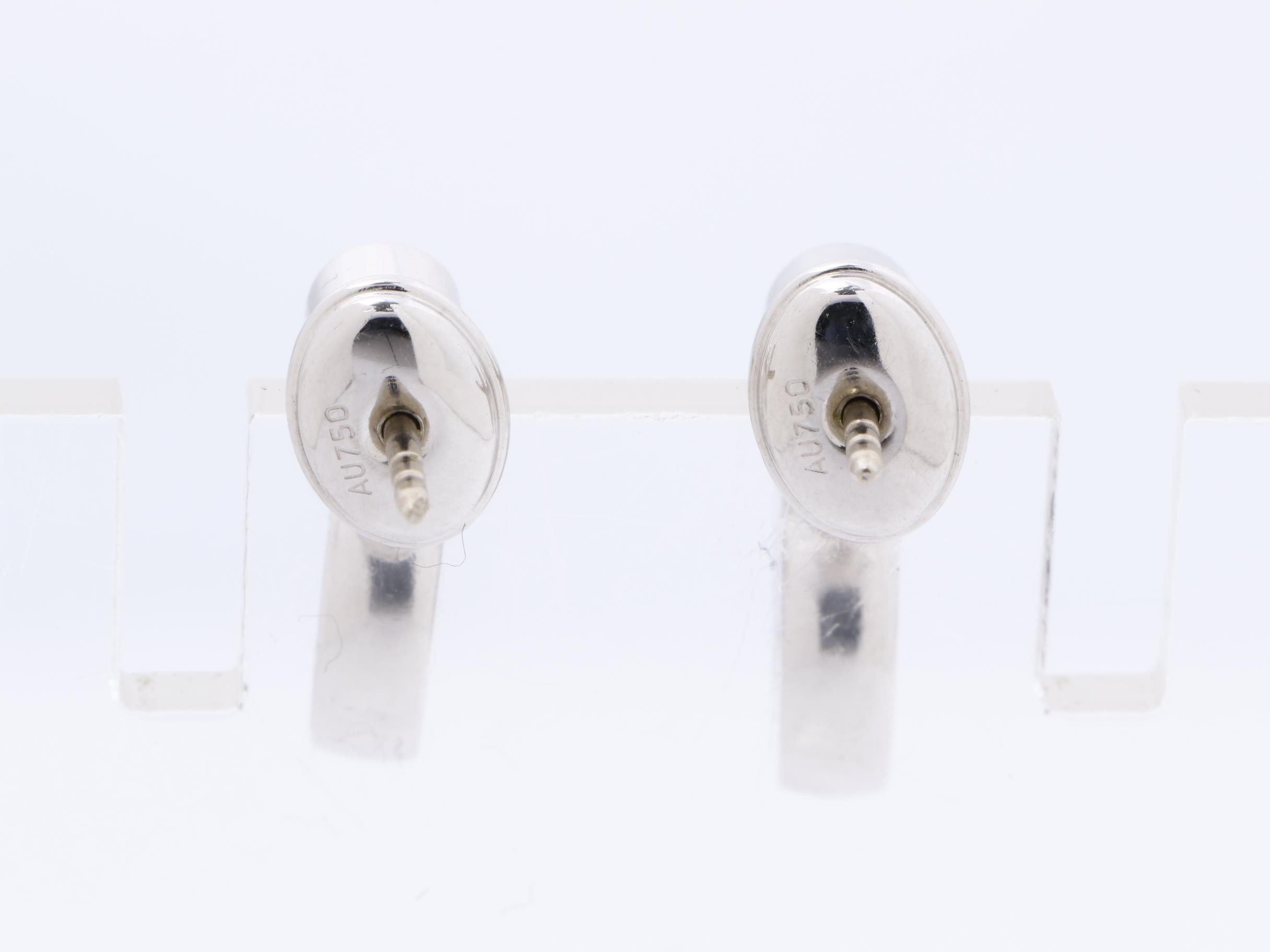 K18WG GG Diamond Earrings, 7.7g — view 4