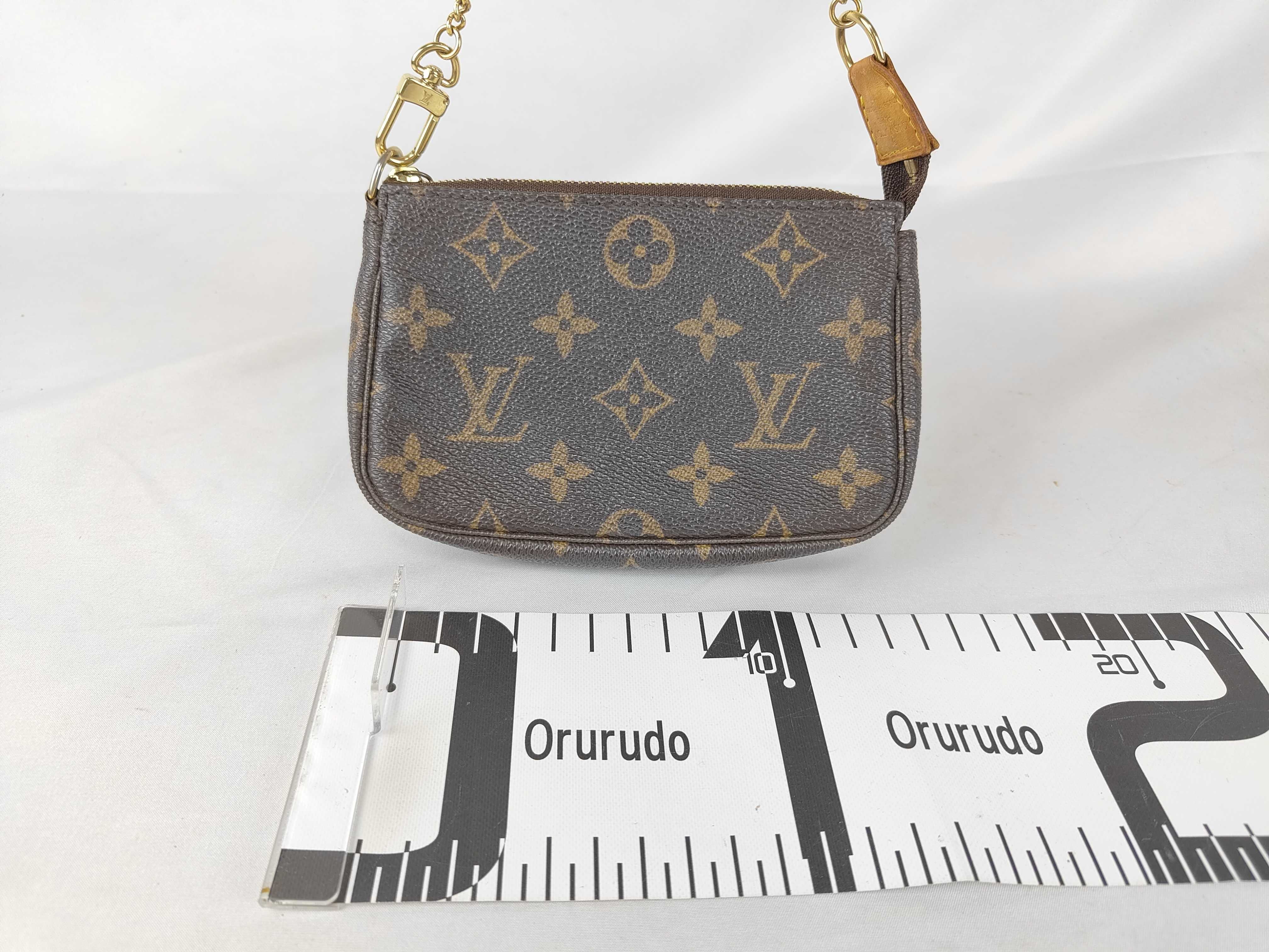 Monogram Mini Pochette Accessoires M58009 FL0055 Brown Pouch — view 2